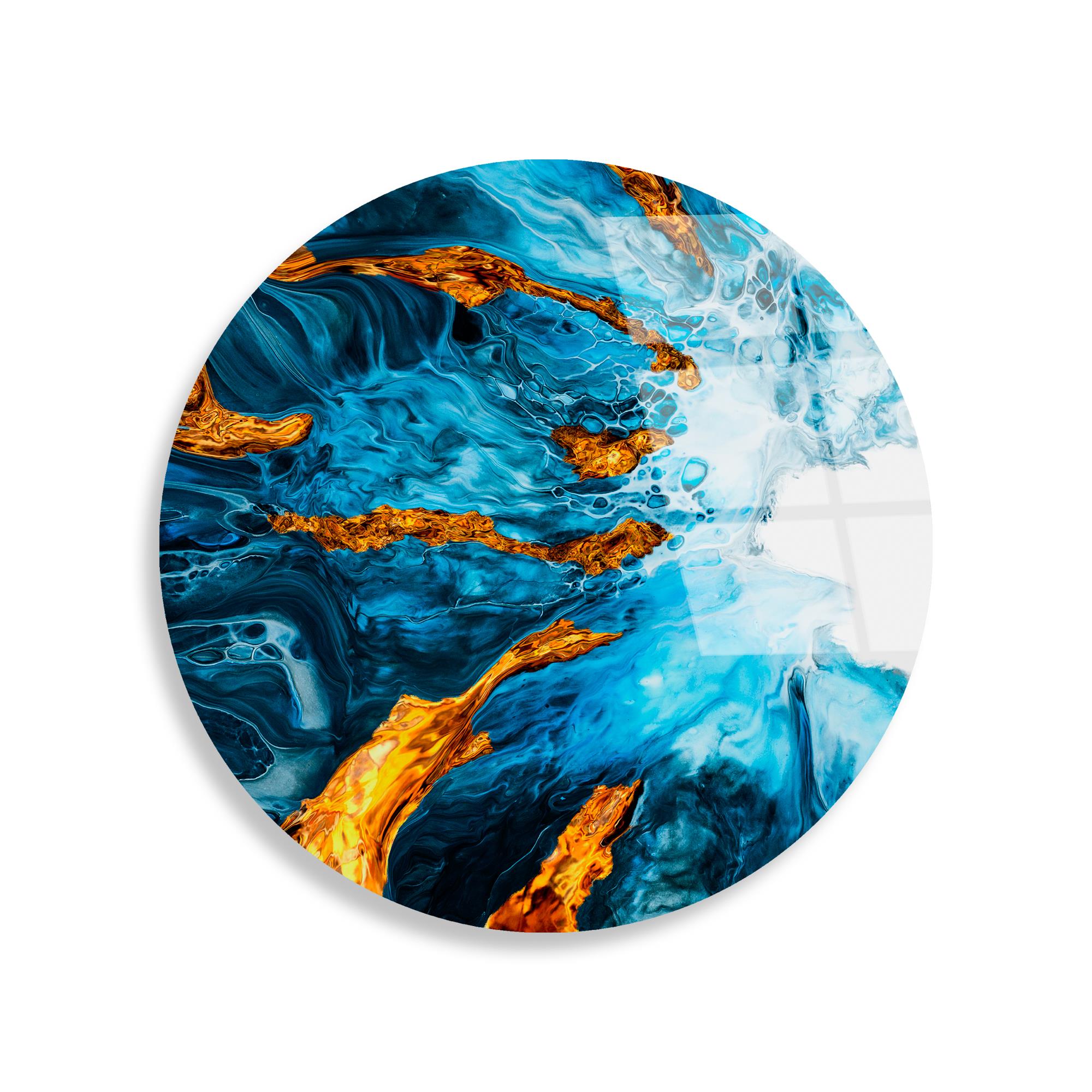 UV-1150 Baskılı Cam Yuvarlak Duvar Tablosu | ByLamp