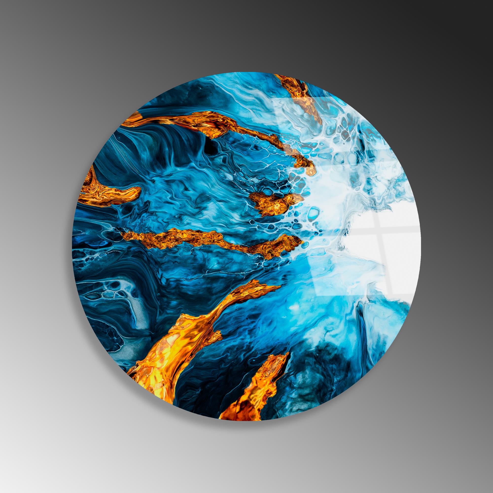 UV-1150 Baskılı Cam Yuvarlak Duvar Tablosu | ByLamp