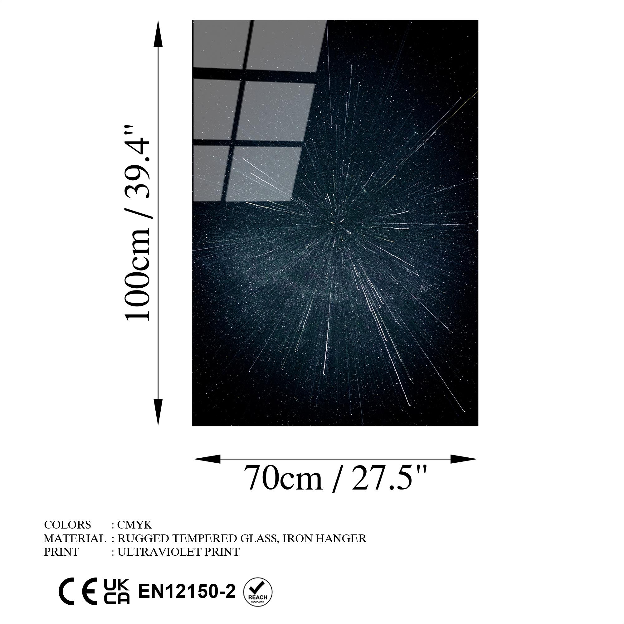 UV-115 Baskılı Cam Dikdörtgen Duvar Tablosu | ByLamp