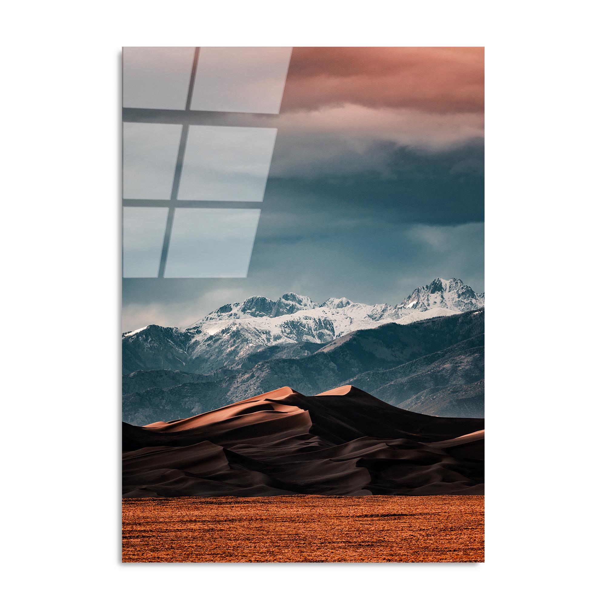 UV-116 Baskılı Cam Dikdörtgen Duvar Tablosu | ByLamp