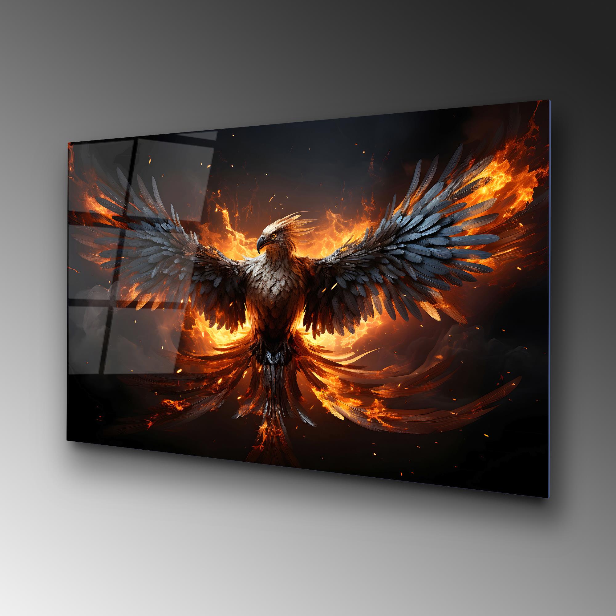 UV-1170 Baskılı Cam Dikdörtgen Duvar Tablosu | ByLamp