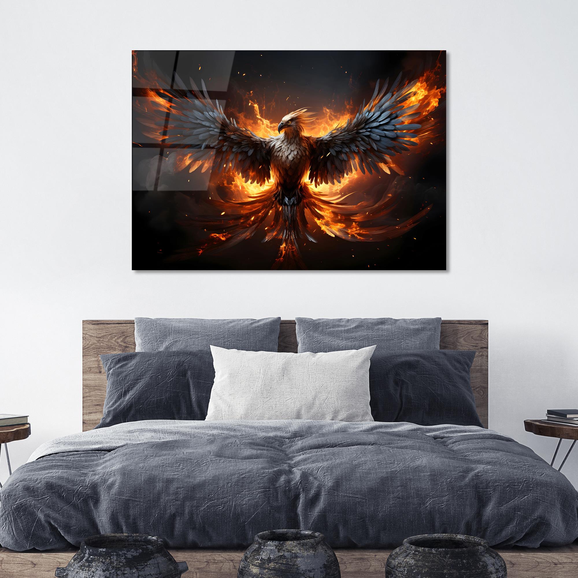 UV-1170 Baskılı Cam Dikdörtgen Duvar Tablosu | ByLamp