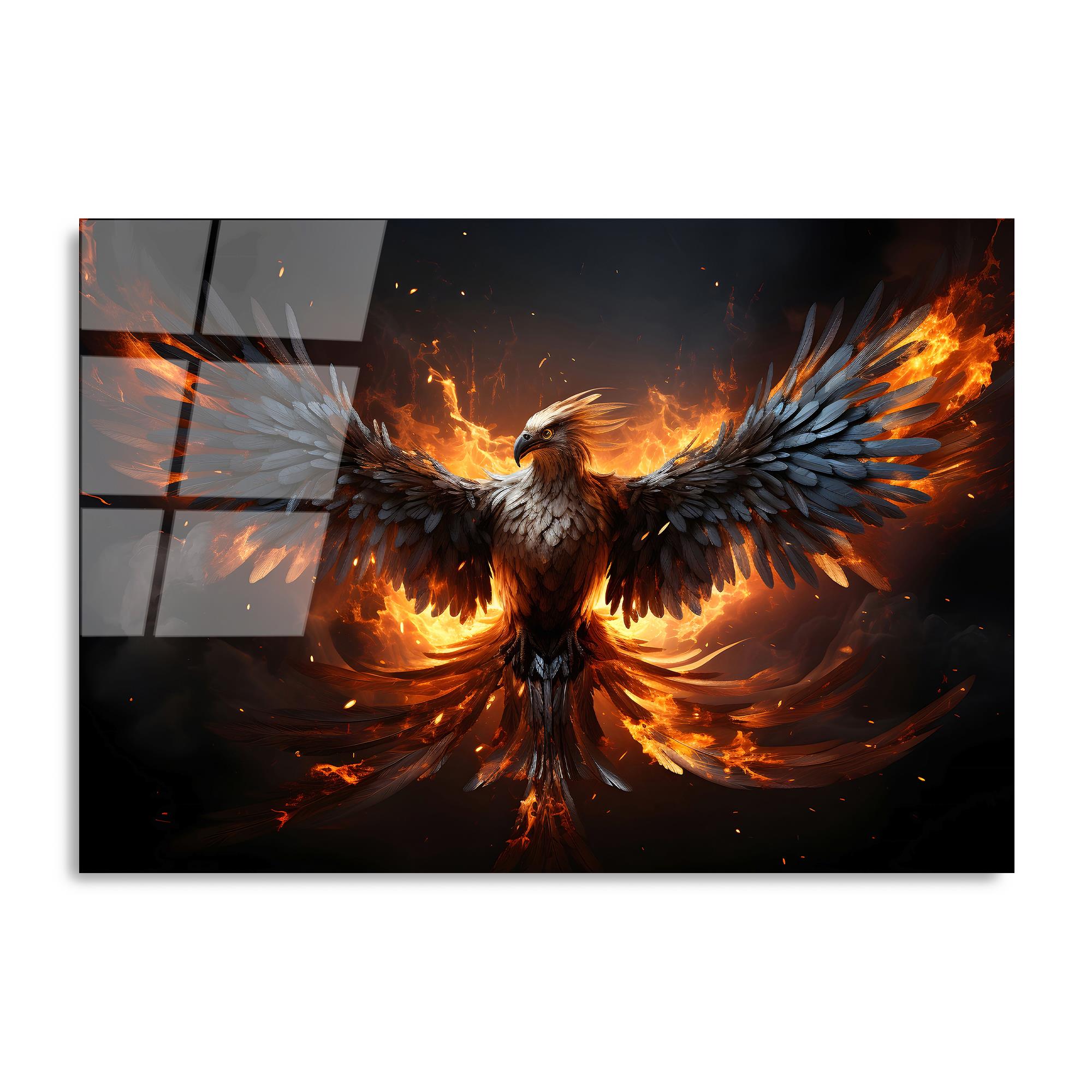 UV-1170 Baskılı Cam Dikdörtgen Duvar Tablosu | ByLamp