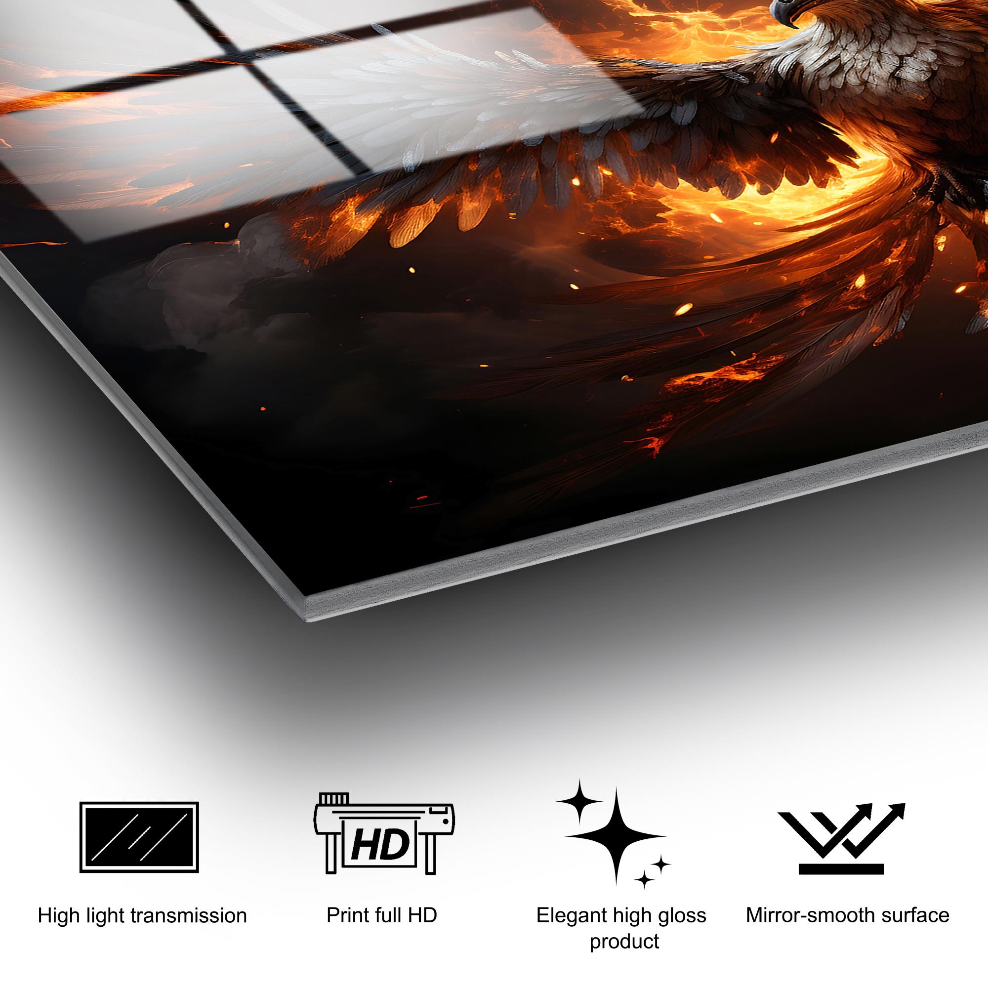 UV-1170 Baskılı Cam Dikdörtgen Duvar Tablosu | ByLamp