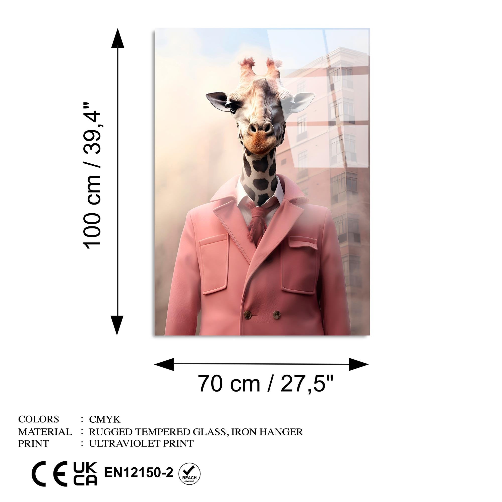 UV-1171 Baskılı Cam Dikdörtgen Duvar Tablosu | ByLamp