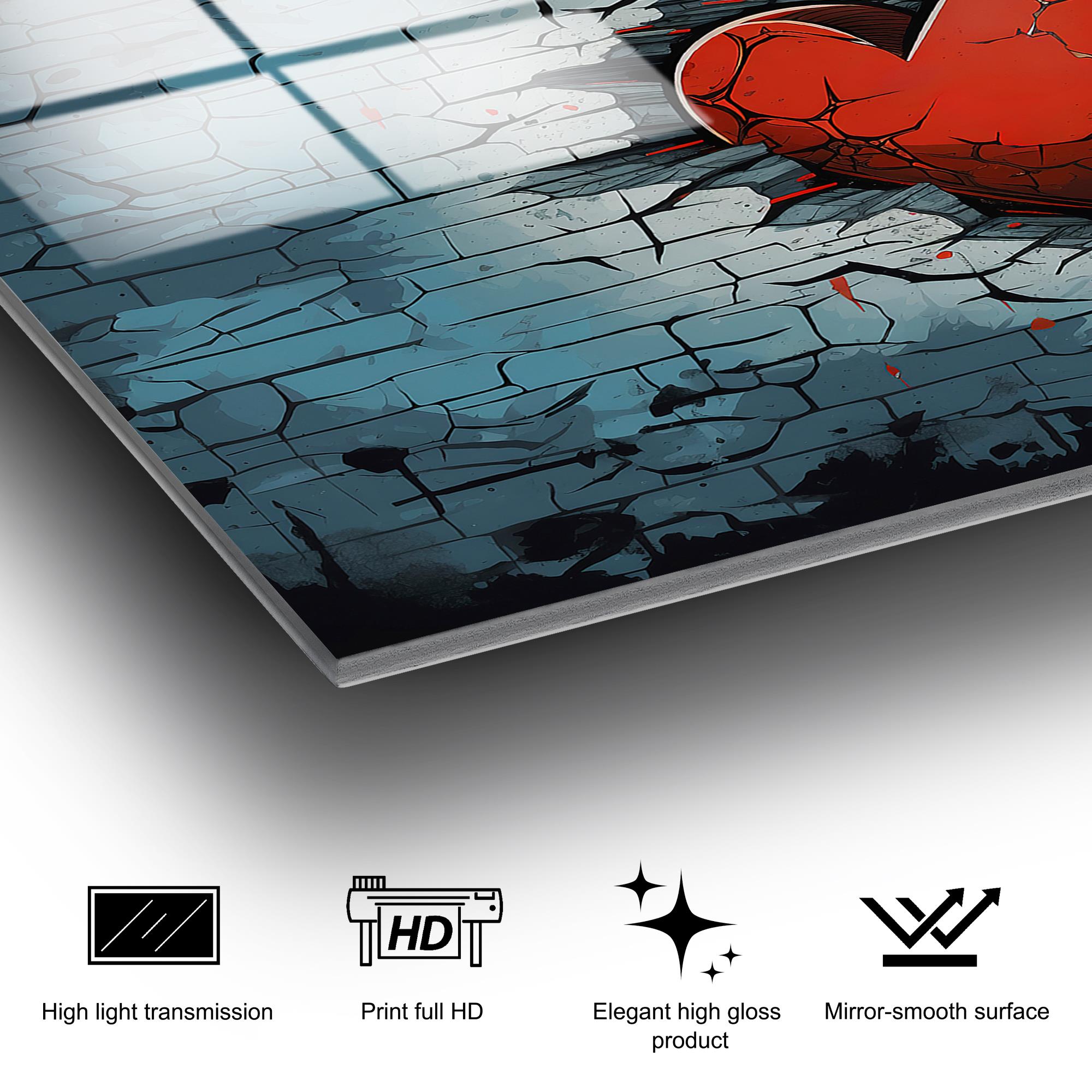 UV-1172 Baskılı Cam Dikdörtgen Duvar Tablosu | ByLamp