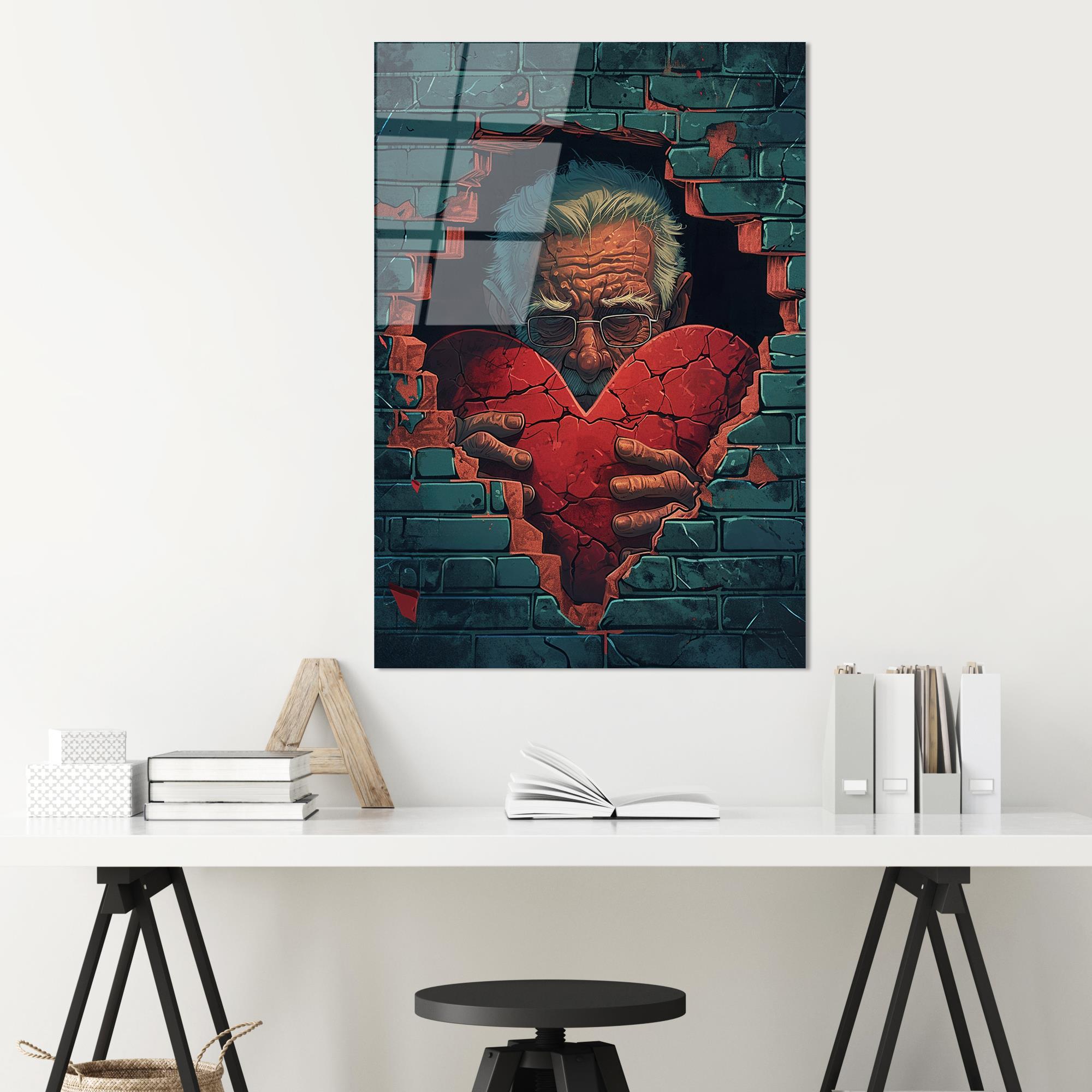 UV-1173 Baskılı Cam Dikdörtgen Duvar Tablosu | ByLamp