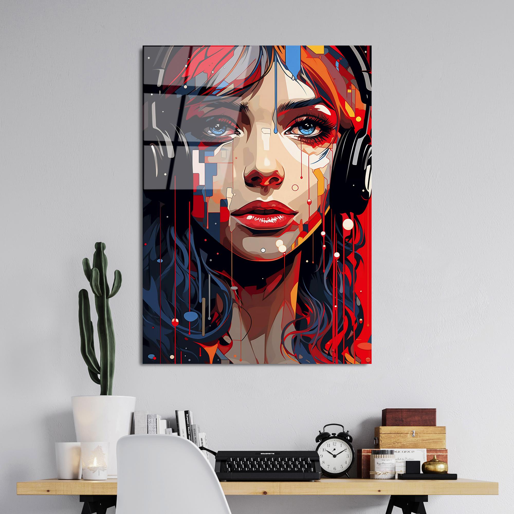 UV-1174 Baskılı Cam Dikdörtgen Duvar Tablosu | ByLamp