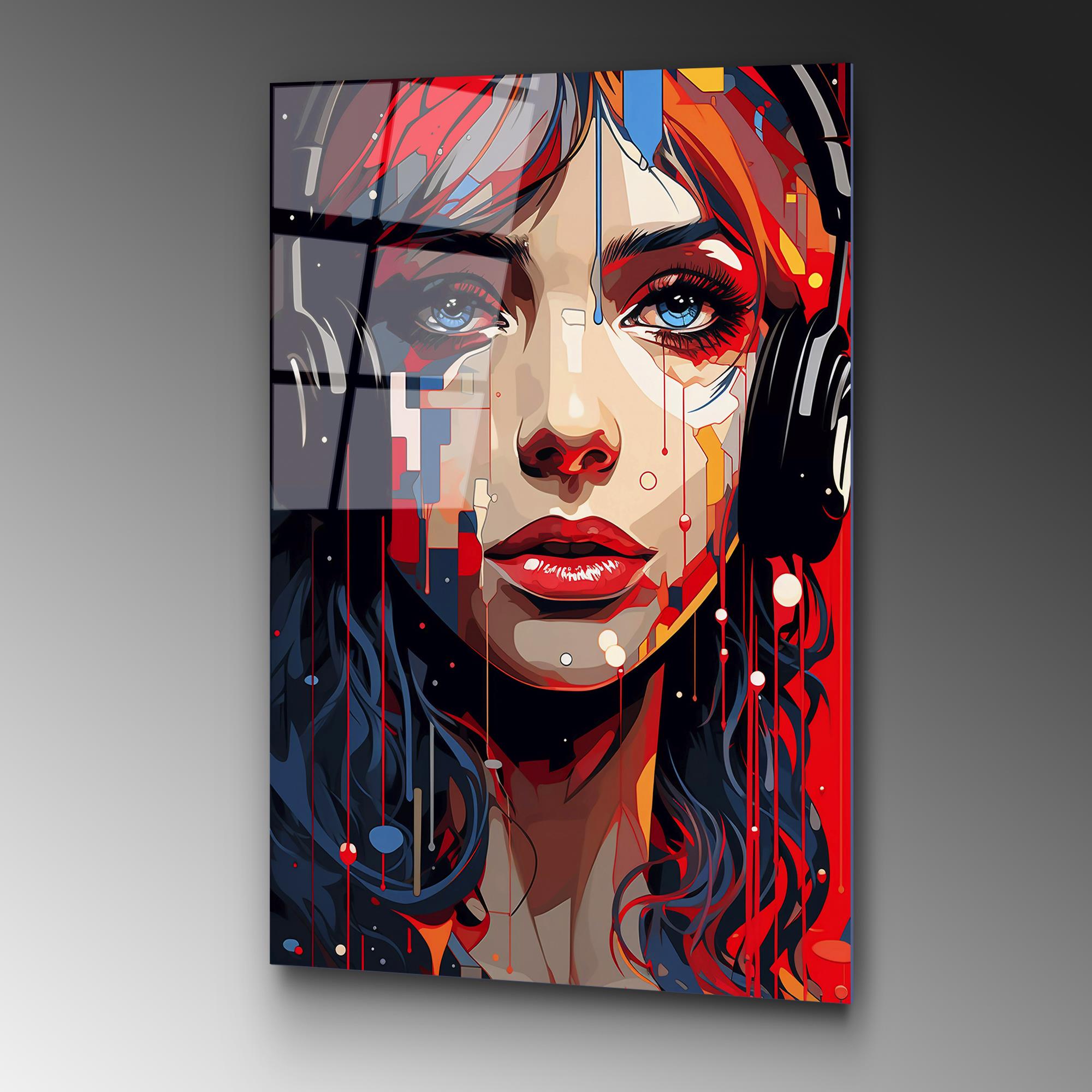 UV-1174 Baskılı Cam Dikdörtgen Duvar Tablosu | ByLamp