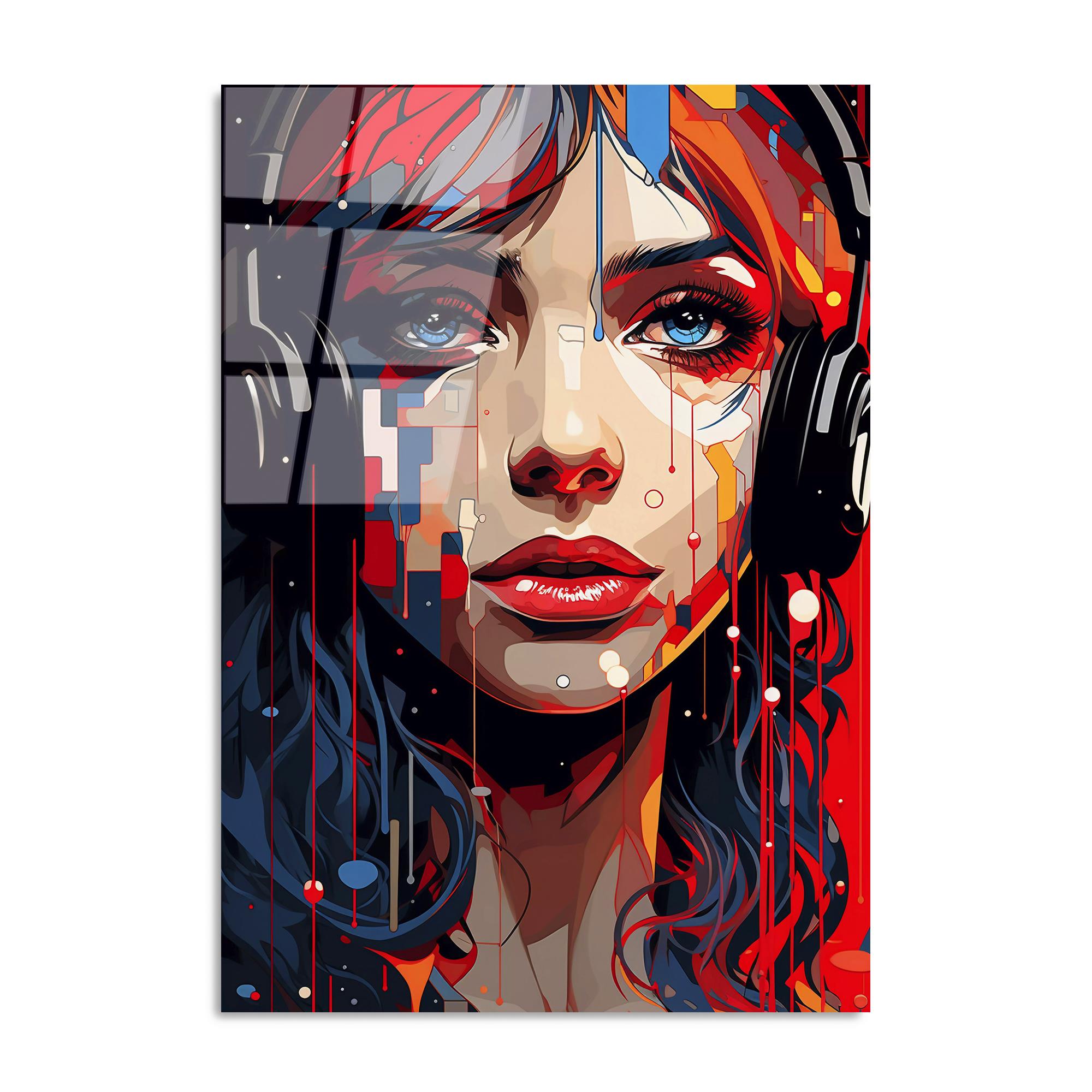 UV-1174 Baskılı Cam Dikdörtgen Duvar Tablosu | ByLamp