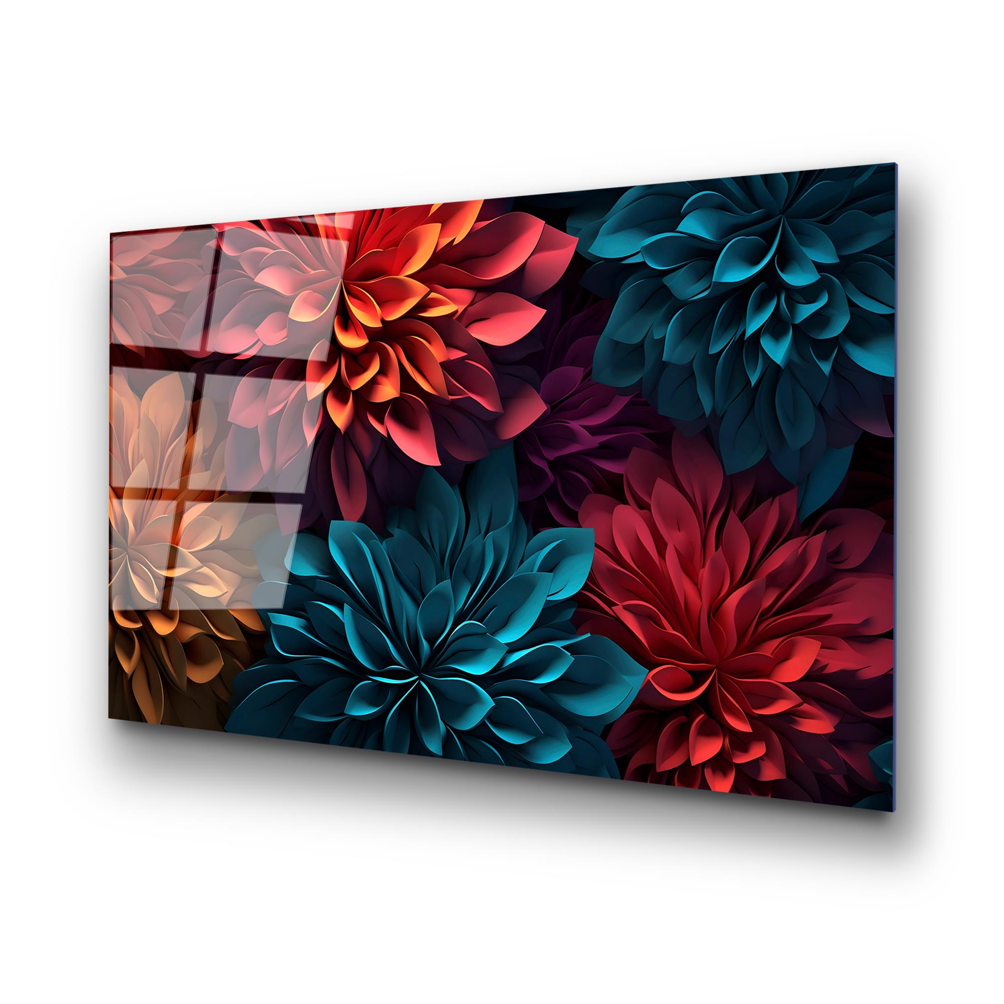 UV-1175 Baskılı Cam Dikdörtgen Duvar Tablosu | ByLamp