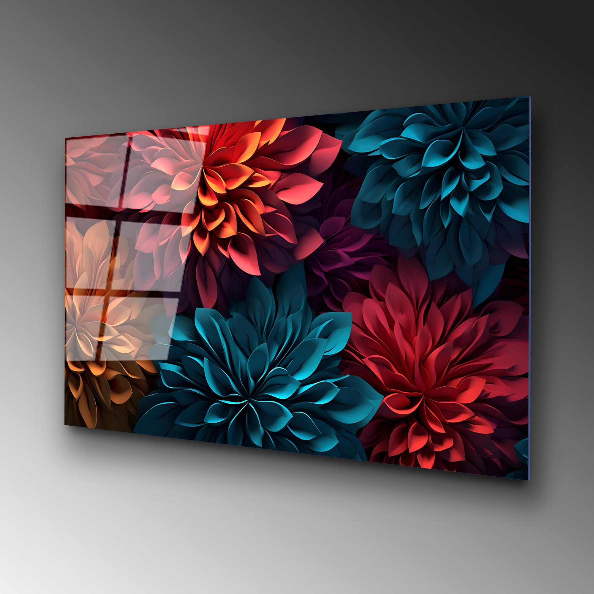 UV-1175 Baskılı Cam Dikdörtgen Duvar Tablosu | ByLamp