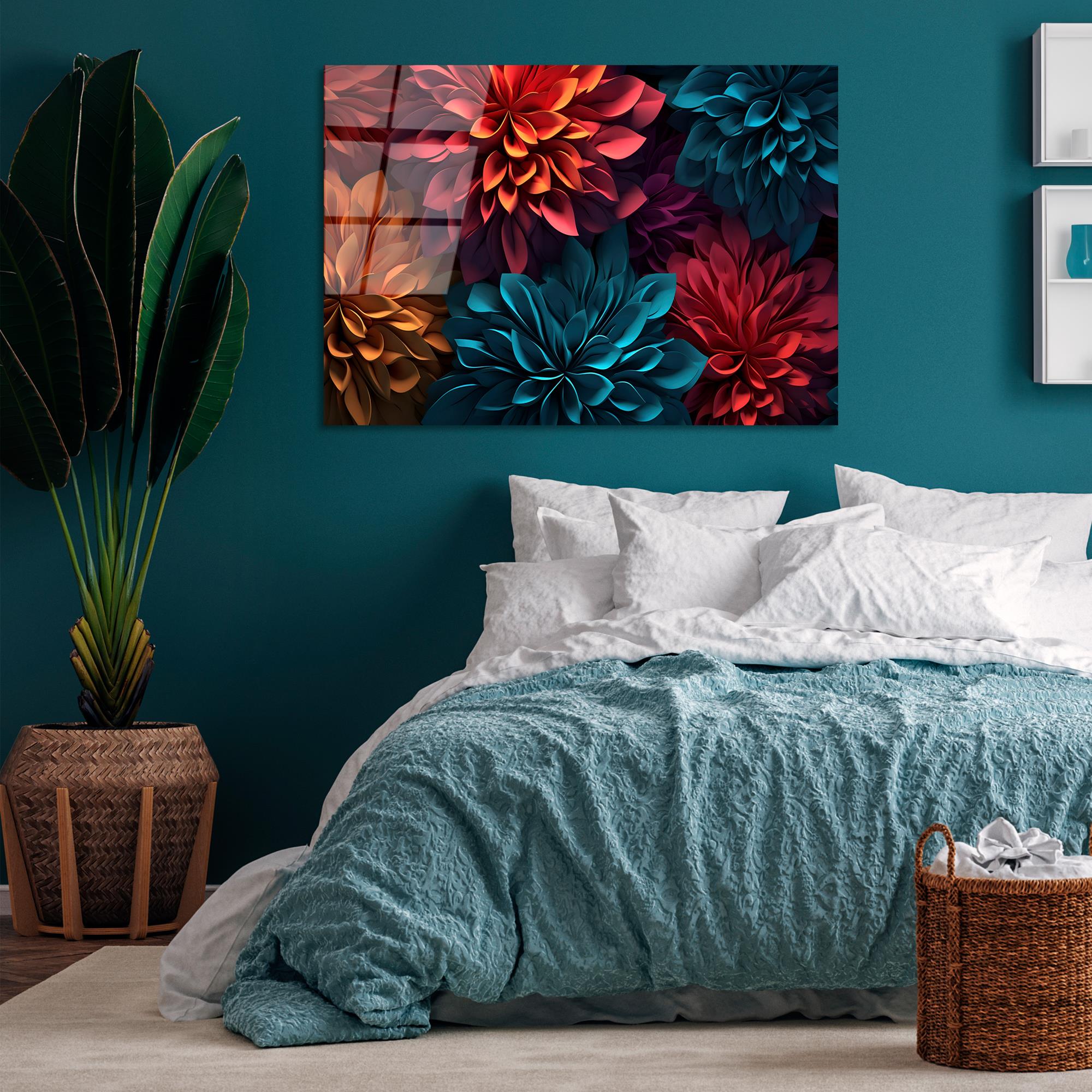 UV-1175 Baskılı Cam Dikdörtgen Duvar Tablosu | ByLamp