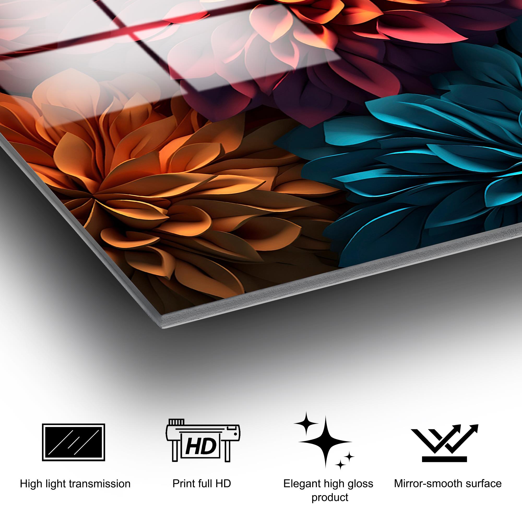 UV-1175 Baskılı Cam Dikdörtgen Duvar Tablosu | ByLamp