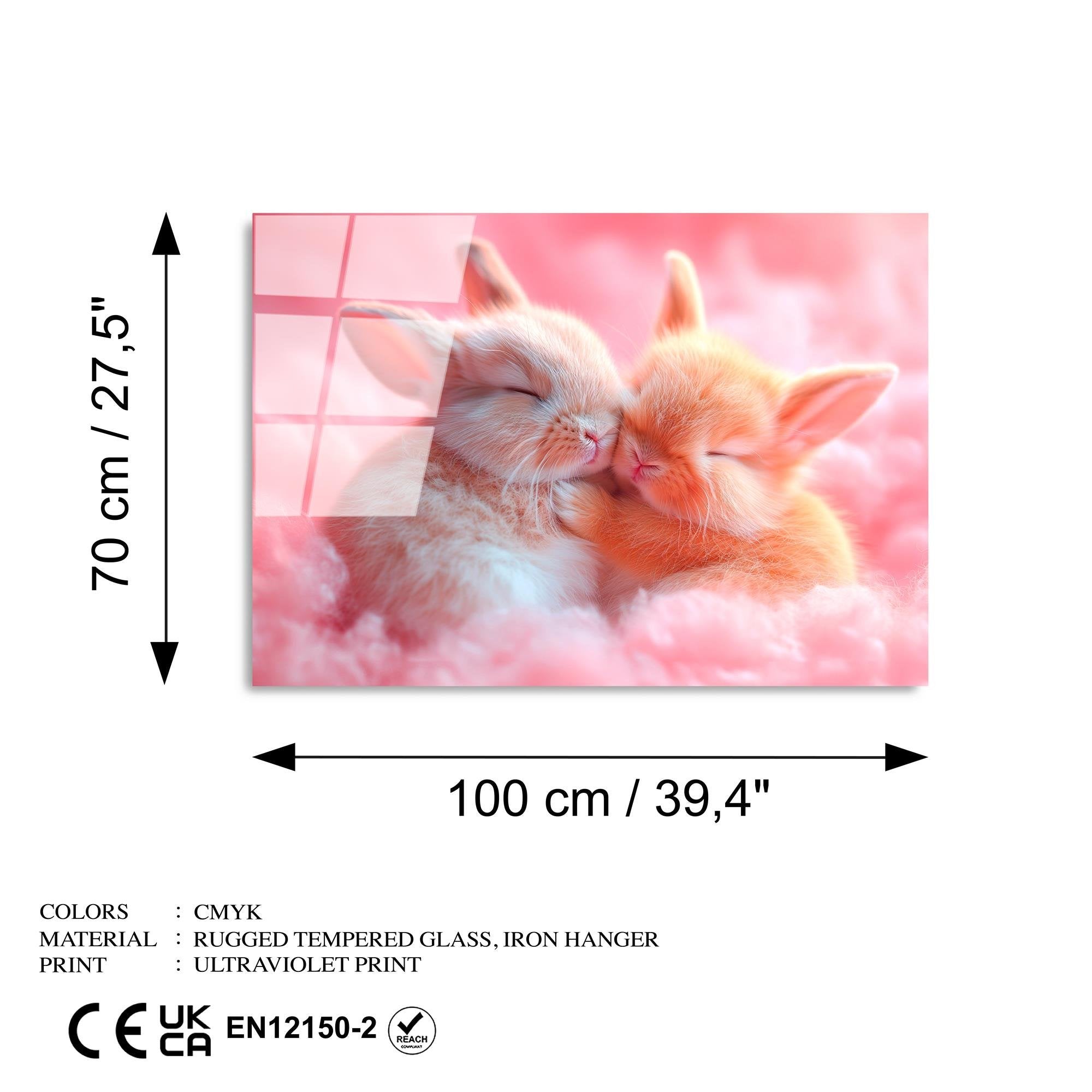 UV-1176 Baskılı Cam Dikdörtgen Duvar Tablosu | ByLamp