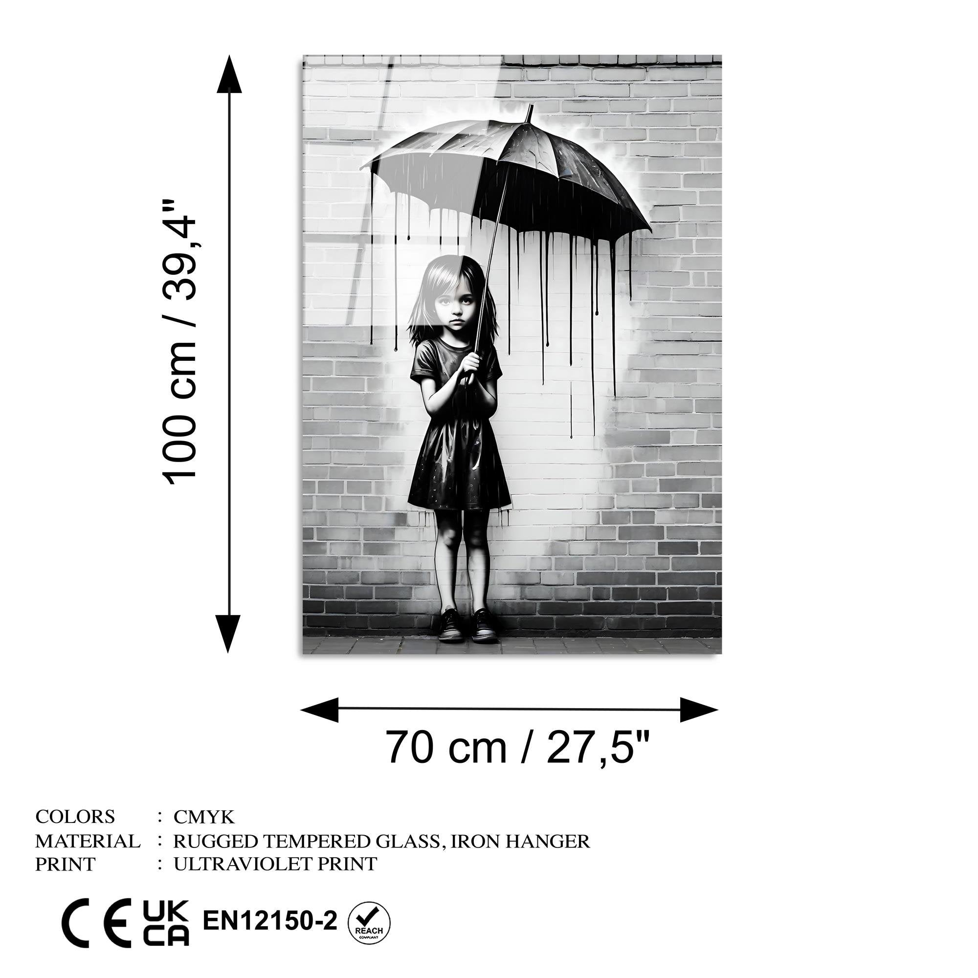 UV-1177 Baskılı Cam Dikdörtgen Duvar Tablosu | ByLamp