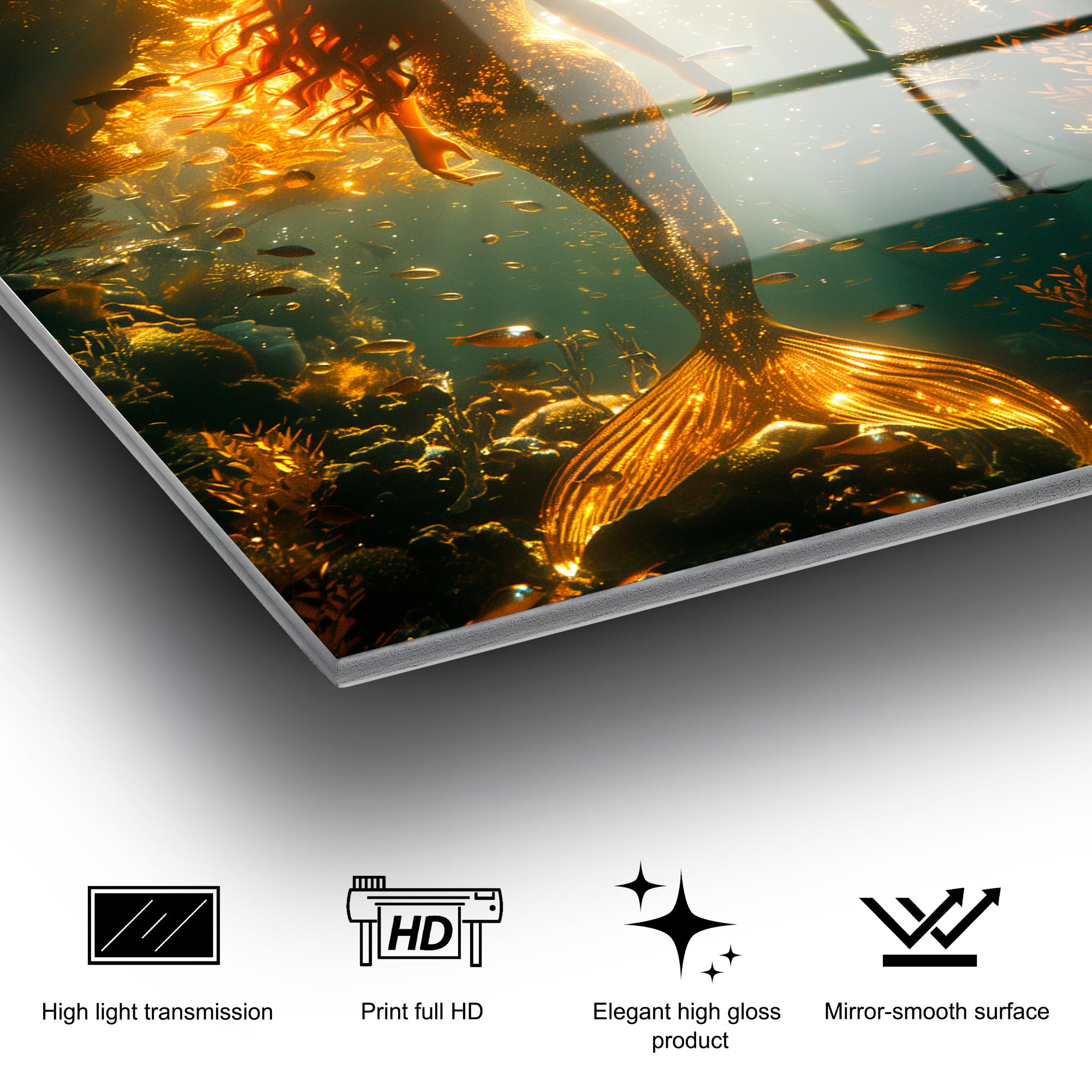 UV-1179 Baskılı Cam Dikdörtgen Duvar Tablosu | ByLamp