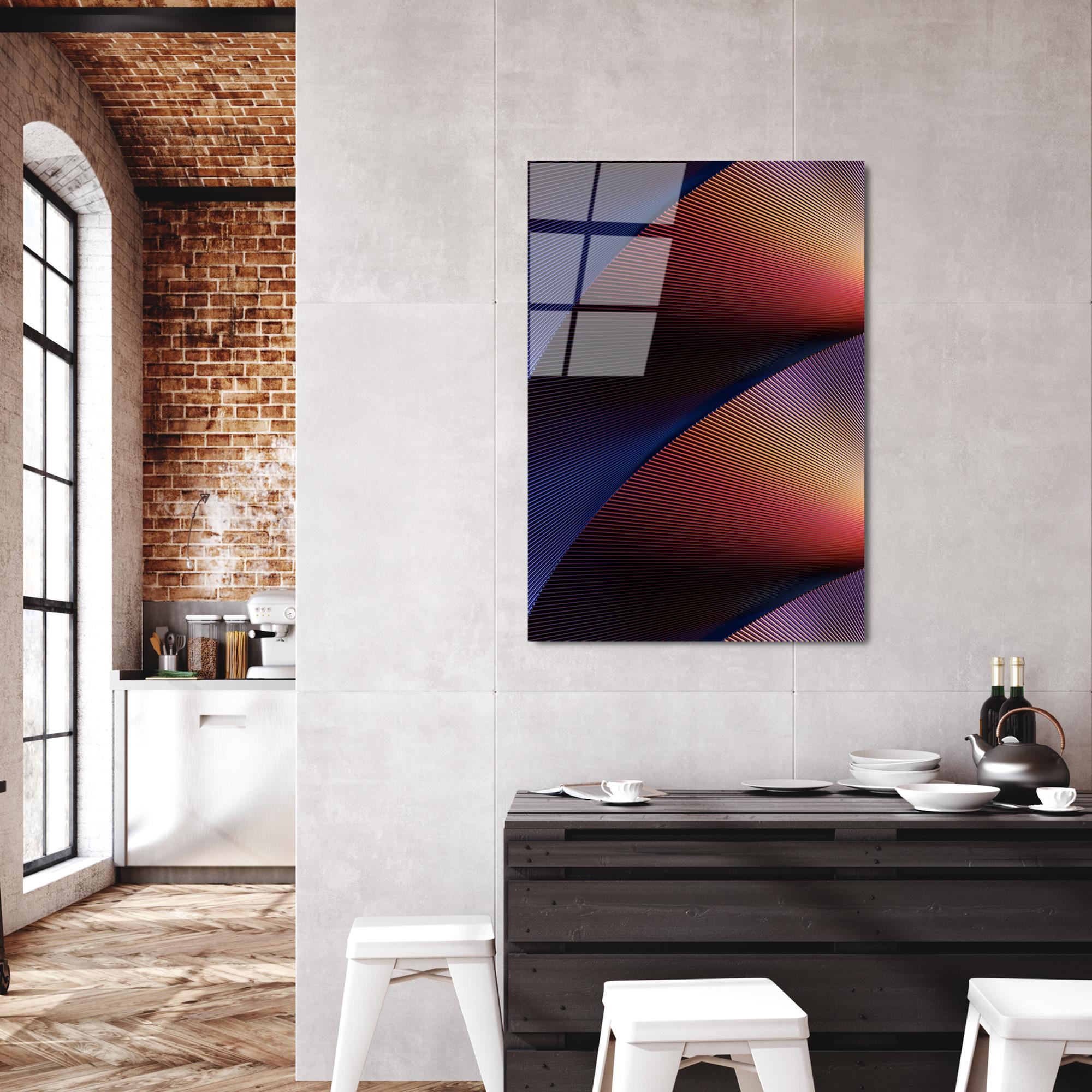 UV-117 Baskılı Cam Dikdörtgen Duvar Tablosu | ByLamp