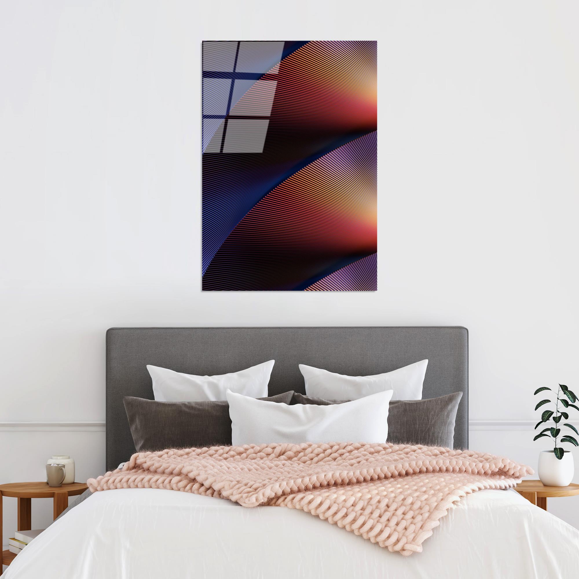 UV-117 Baskılı Cam Dikdörtgen Duvar Tablosu | ByLamp