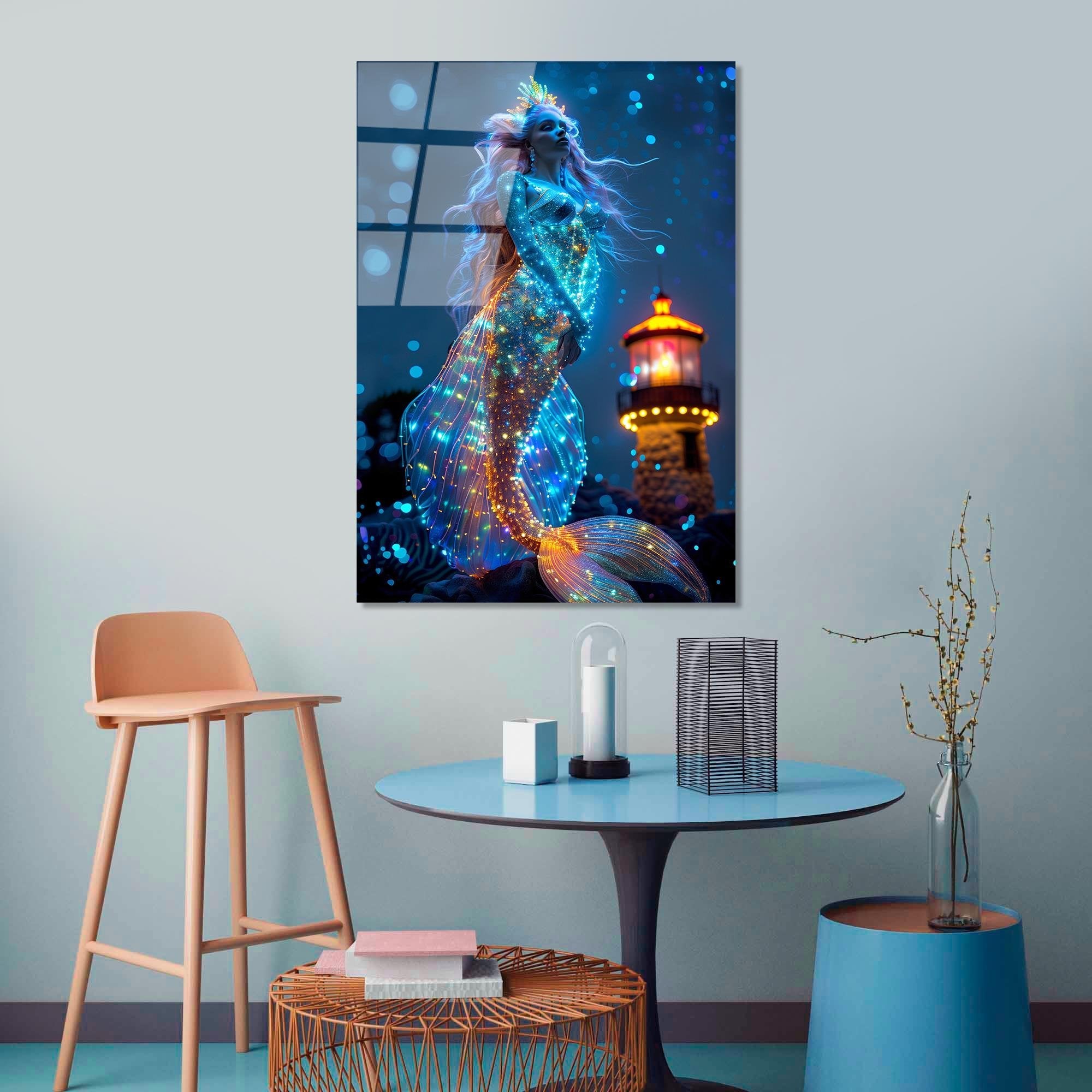 UV-1180 Baskılı Cam Dikdörtgen Duvar Tablosu | ByLamp