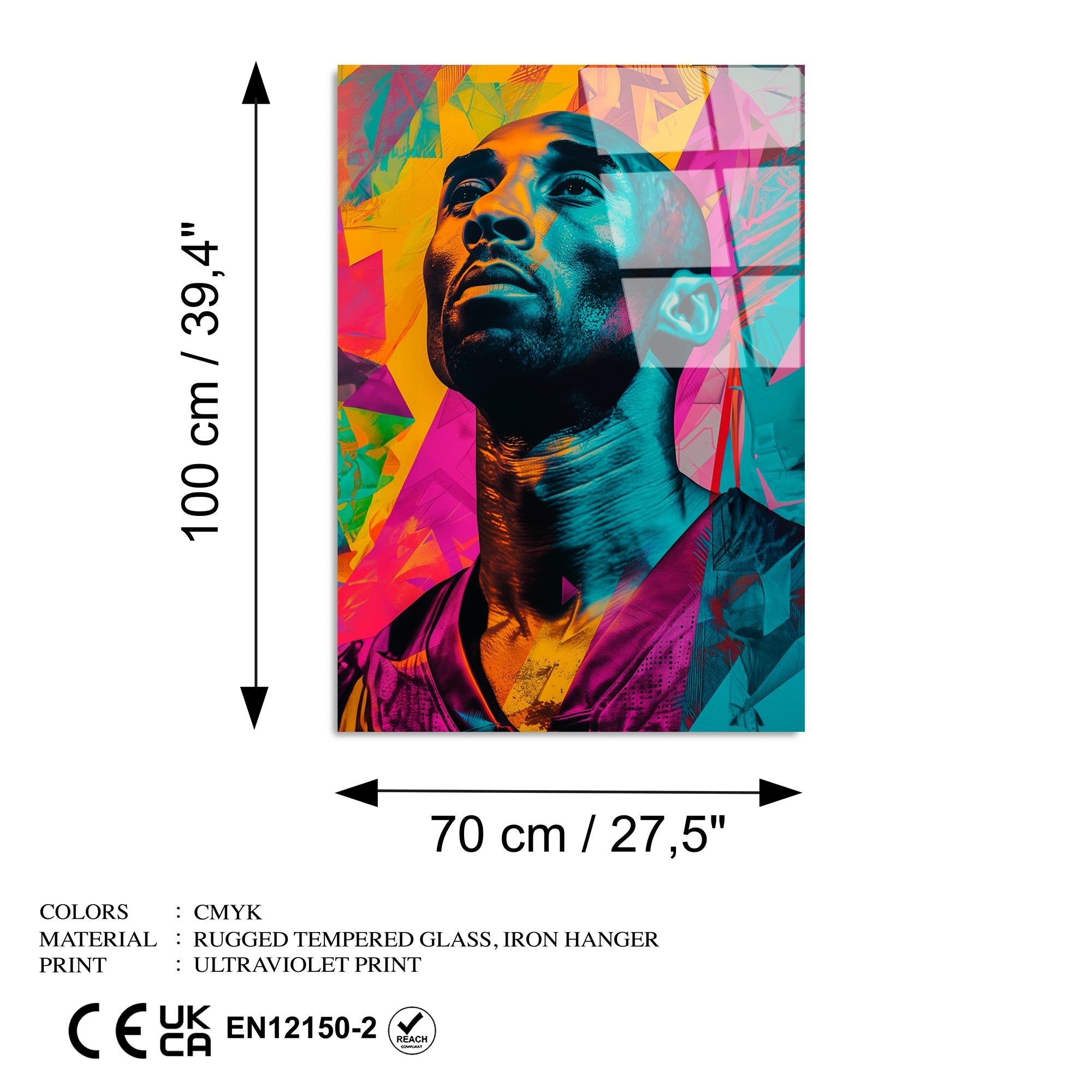 UV-1181 Baskılı Cam Dikdörtgen Duvar Tablosu | ByLamp