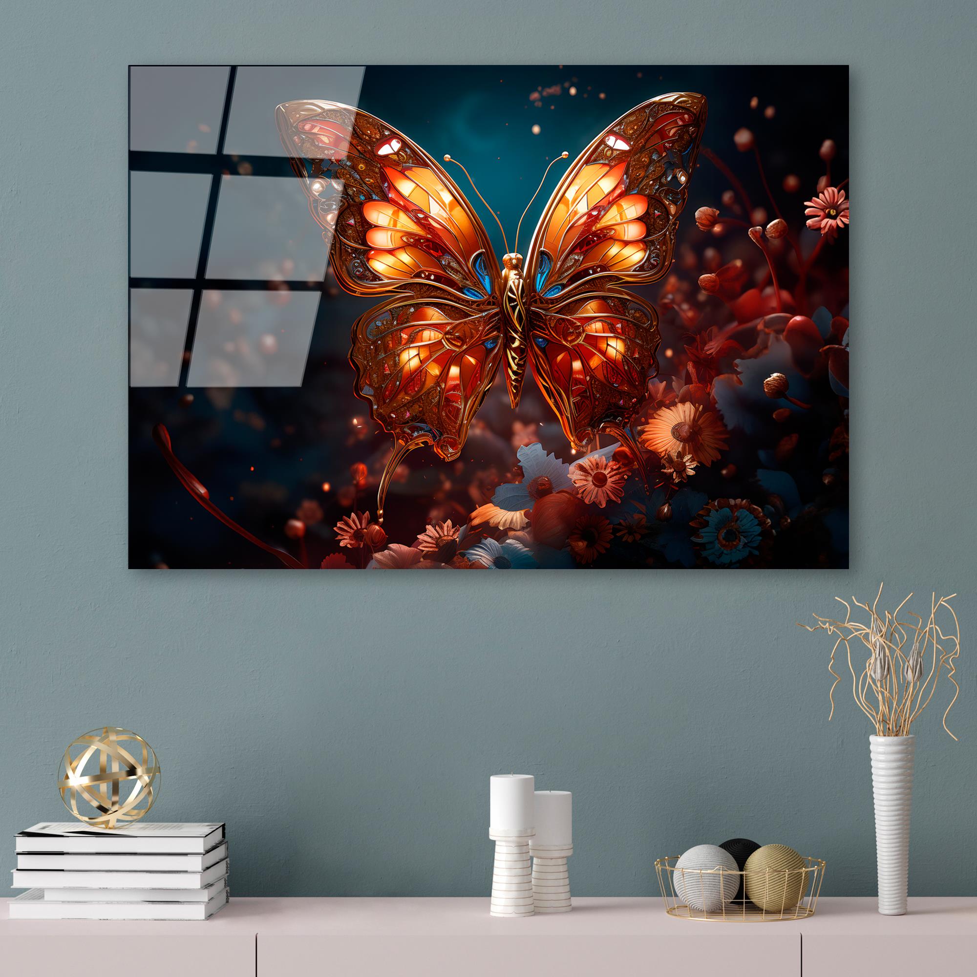 UV-1182 Baskılı Cam Dikdörtgen Duvar Tablosu | ByLamp