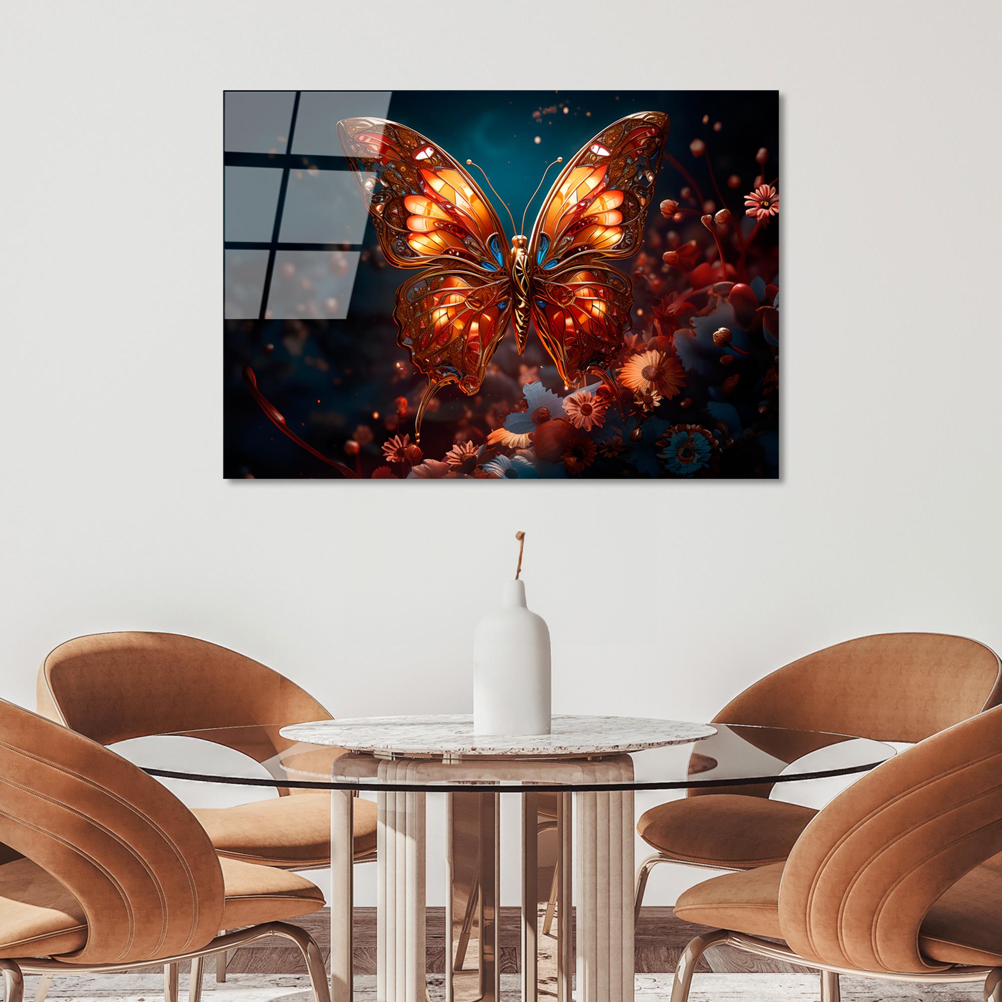 UV-1182 Baskılı Cam Dikdörtgen Duvar Tablosu | ByLamp