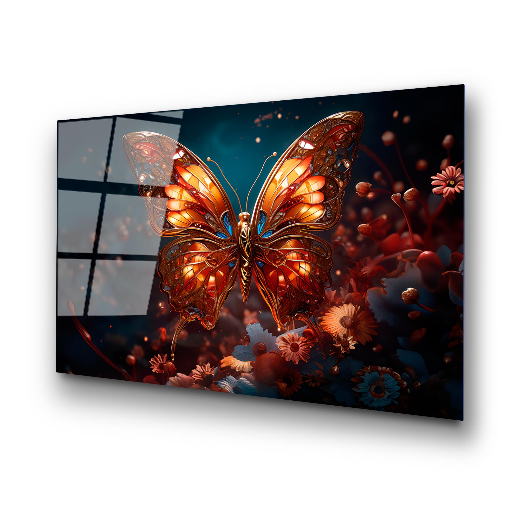 UV-1182 Baskılı Cam Dikdörtgen Duvar Tablosu | ByLamp