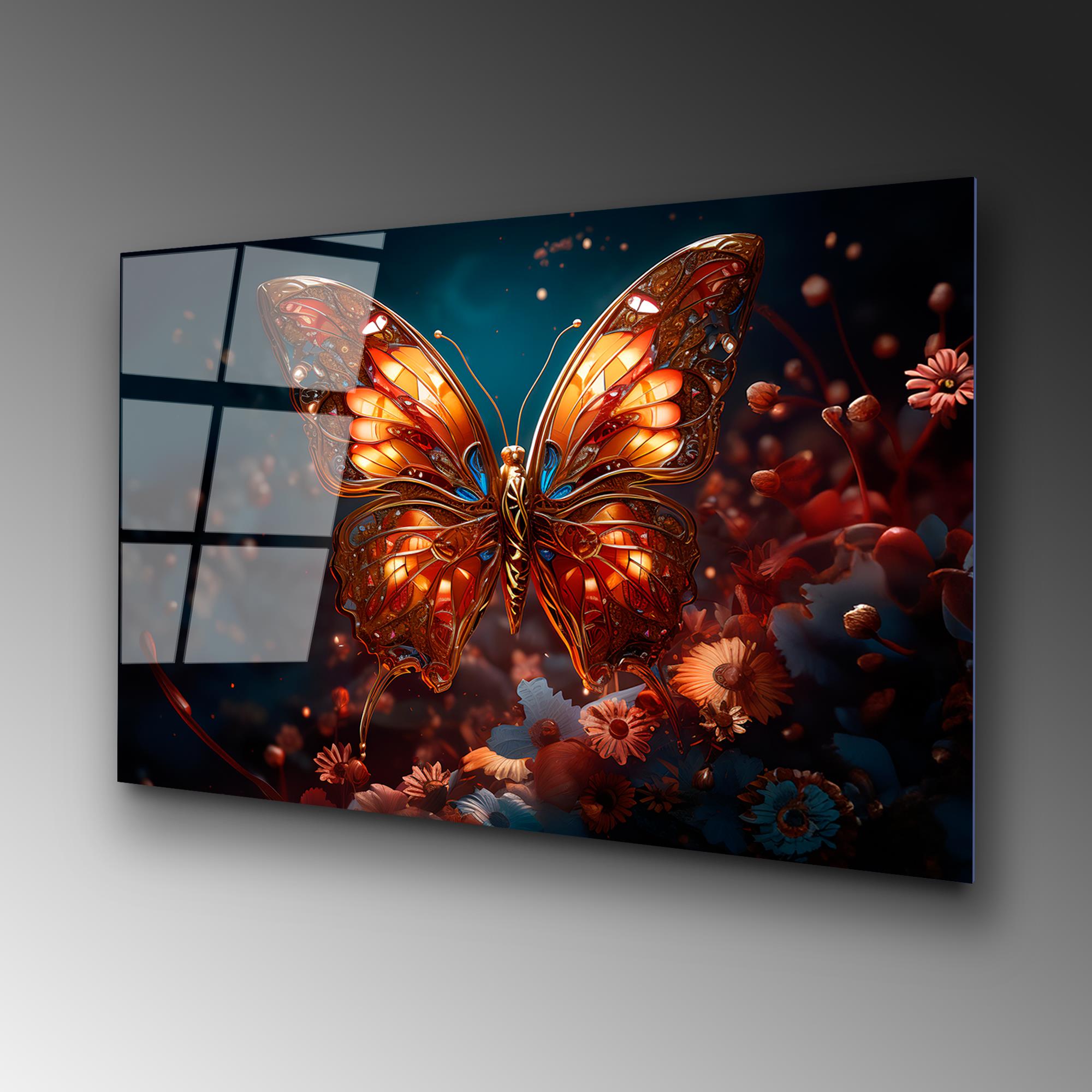 UV-1182 Baskılı Cam Dikdörtgen Duvar Tablosu | ByLamp