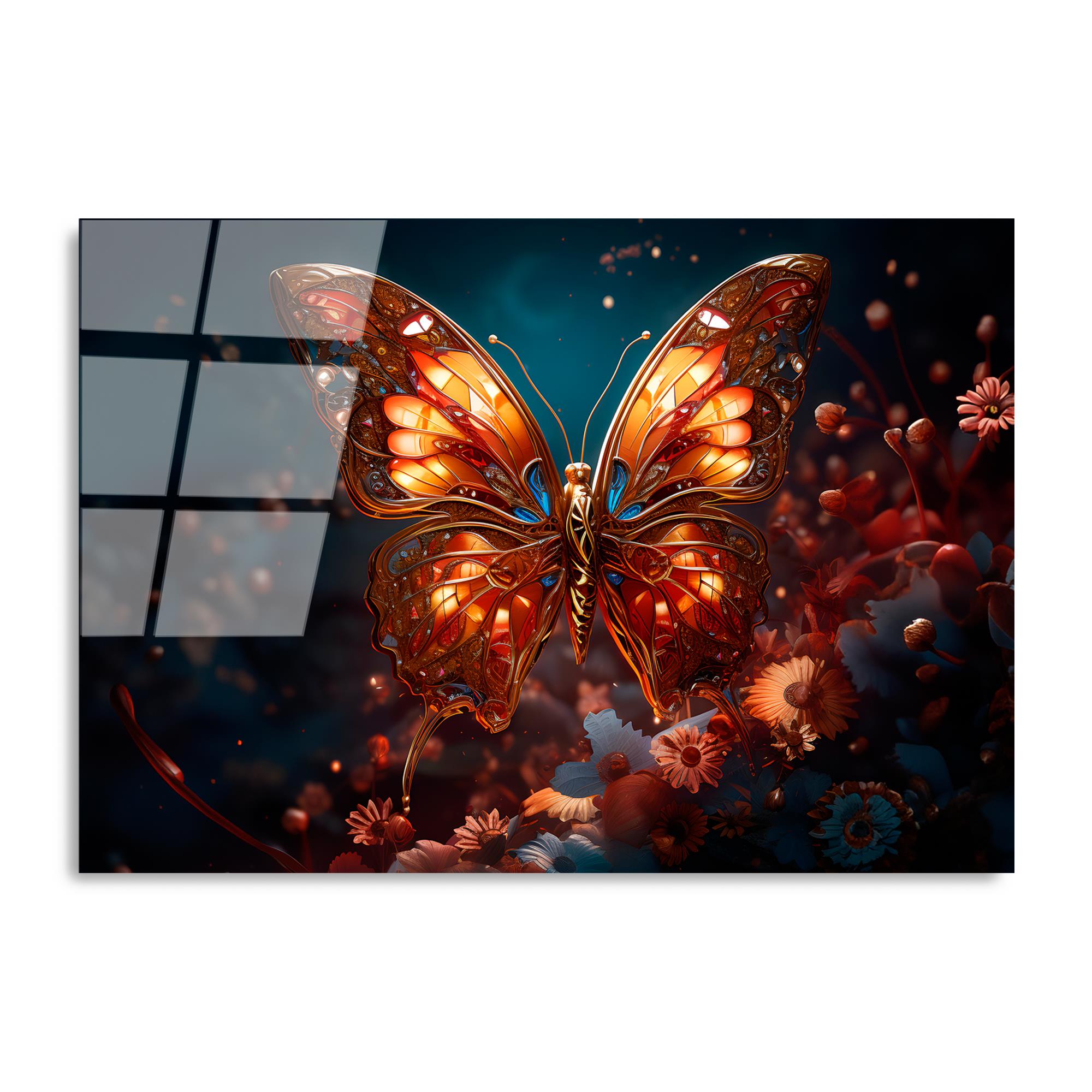 UV-1182 Baskılı Cam Dikdörtgen Duvar Tablosu | ByLamp