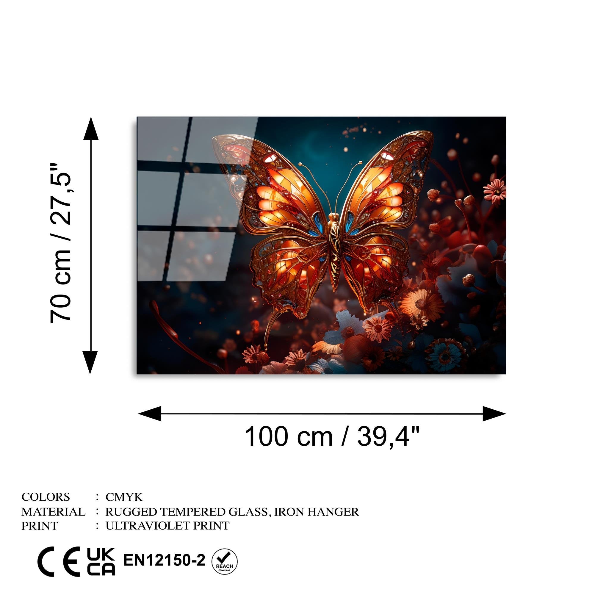 UV-1182 Baskılı Cam Dikdörtgen Duvar Tablosu | ByLamp