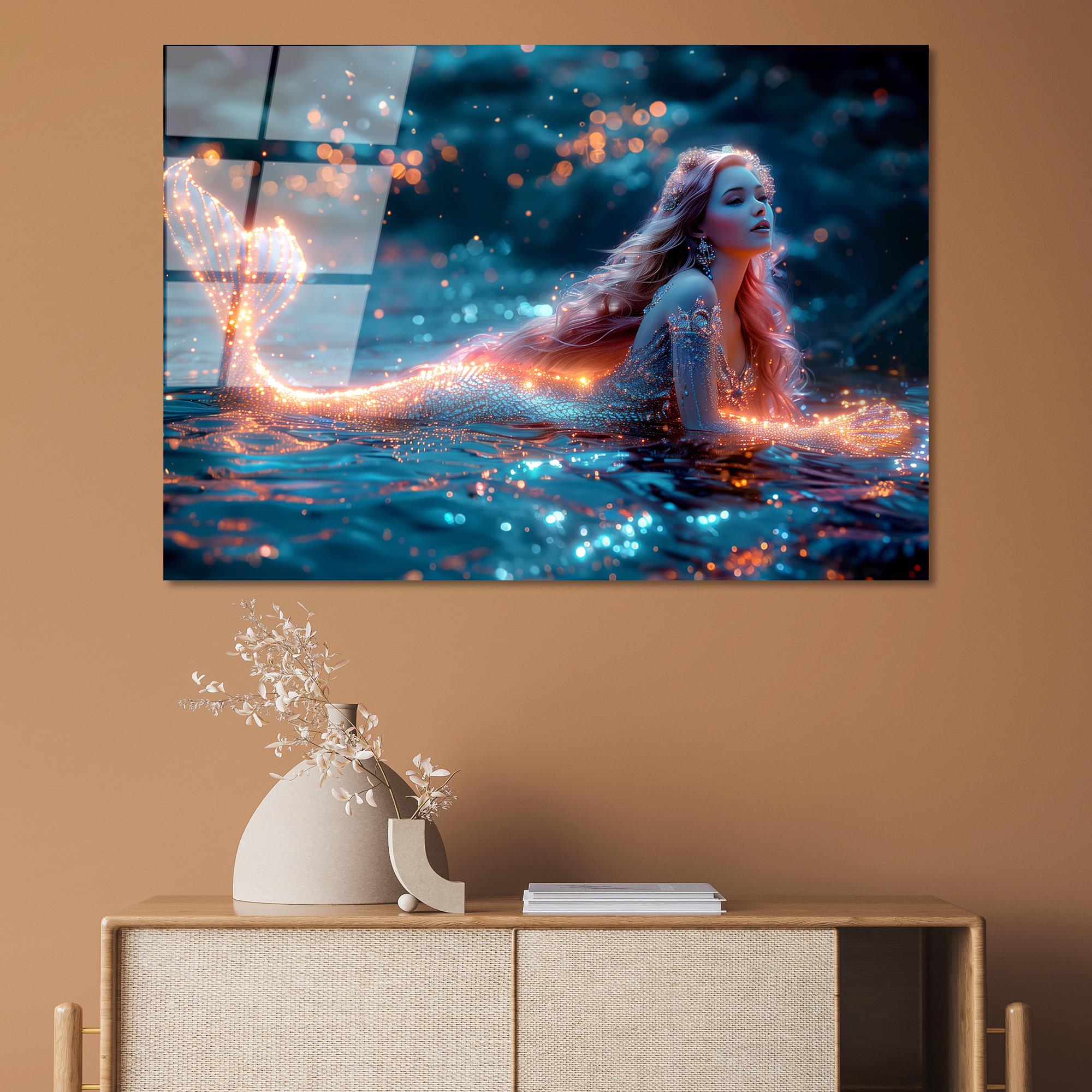 UV-1183 Baskılı Cam Dikdörtgen Duvar Tablosu | ByLamp