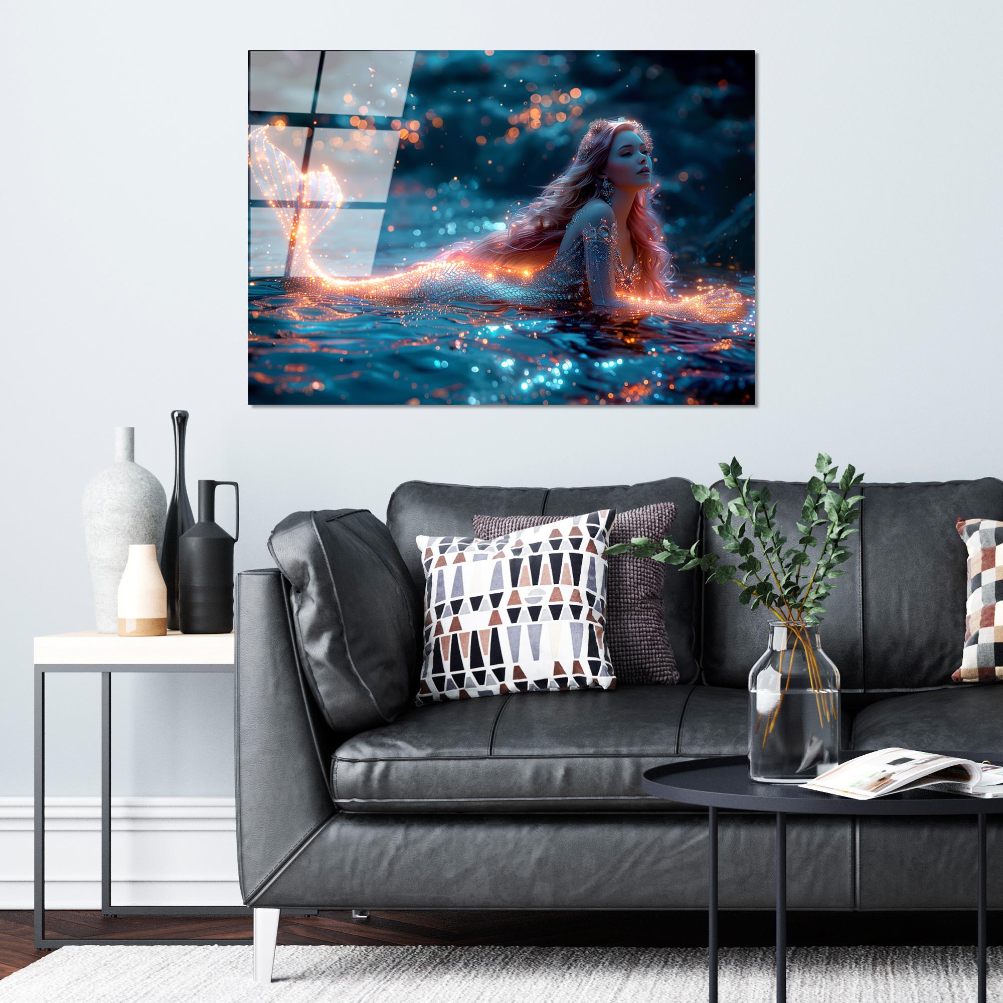 UV-1183 Baskılı Cam Dikdörtgen Duvar Tablosu | ByLamp