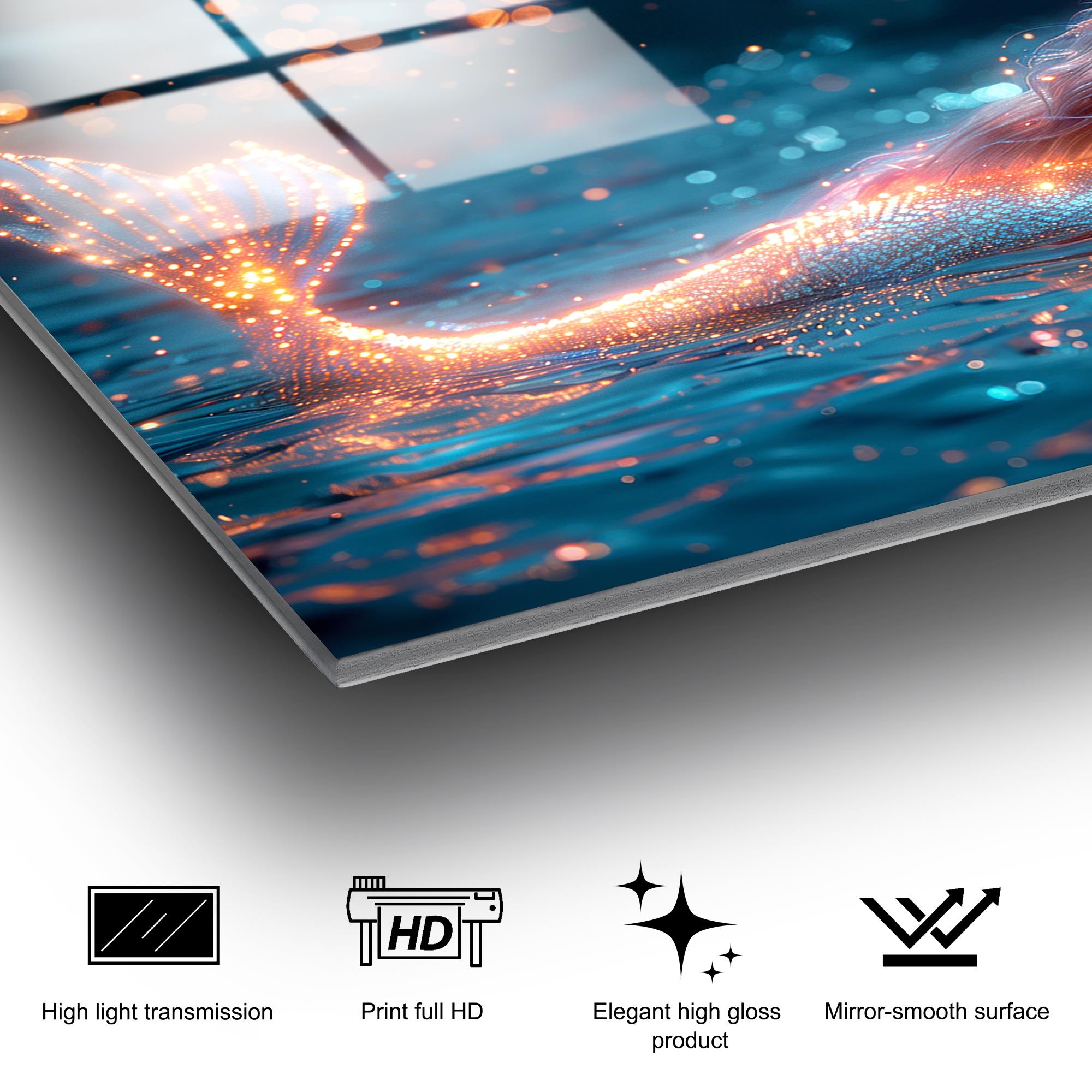 UV-1183 Baskılı Cam Dikdörtgen Duvar Tablosu | ByLamp