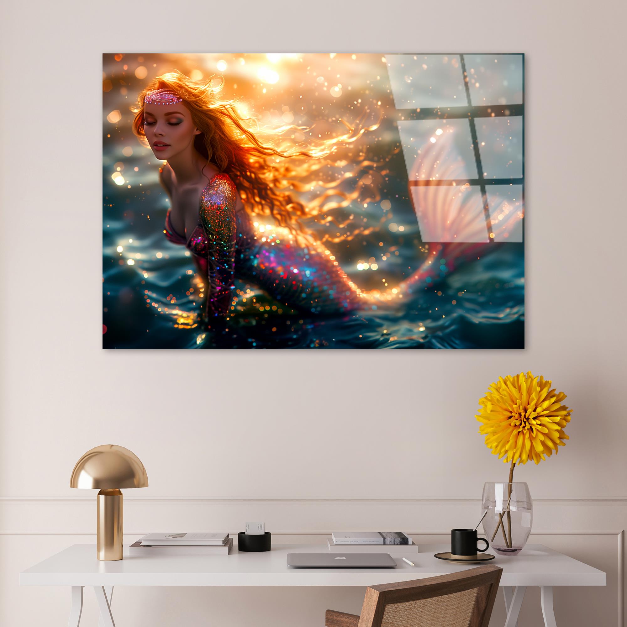 UV-1184 Baskılı Cam Dikdörtgen Duvar Tablosu | ByLamp