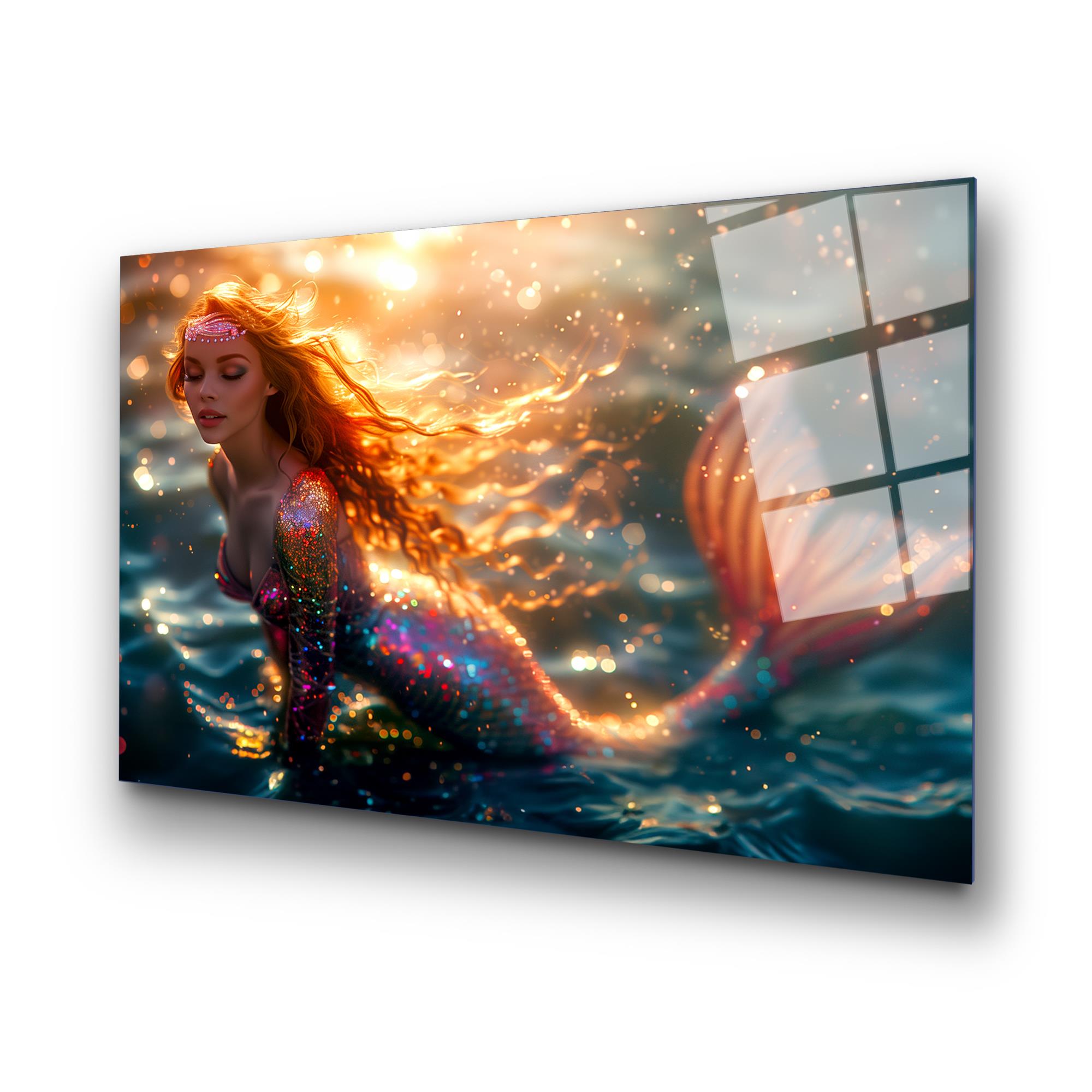 UV-1184 Baskılı Cam Dikdörtgen Duvar Tablosu | ByLamp