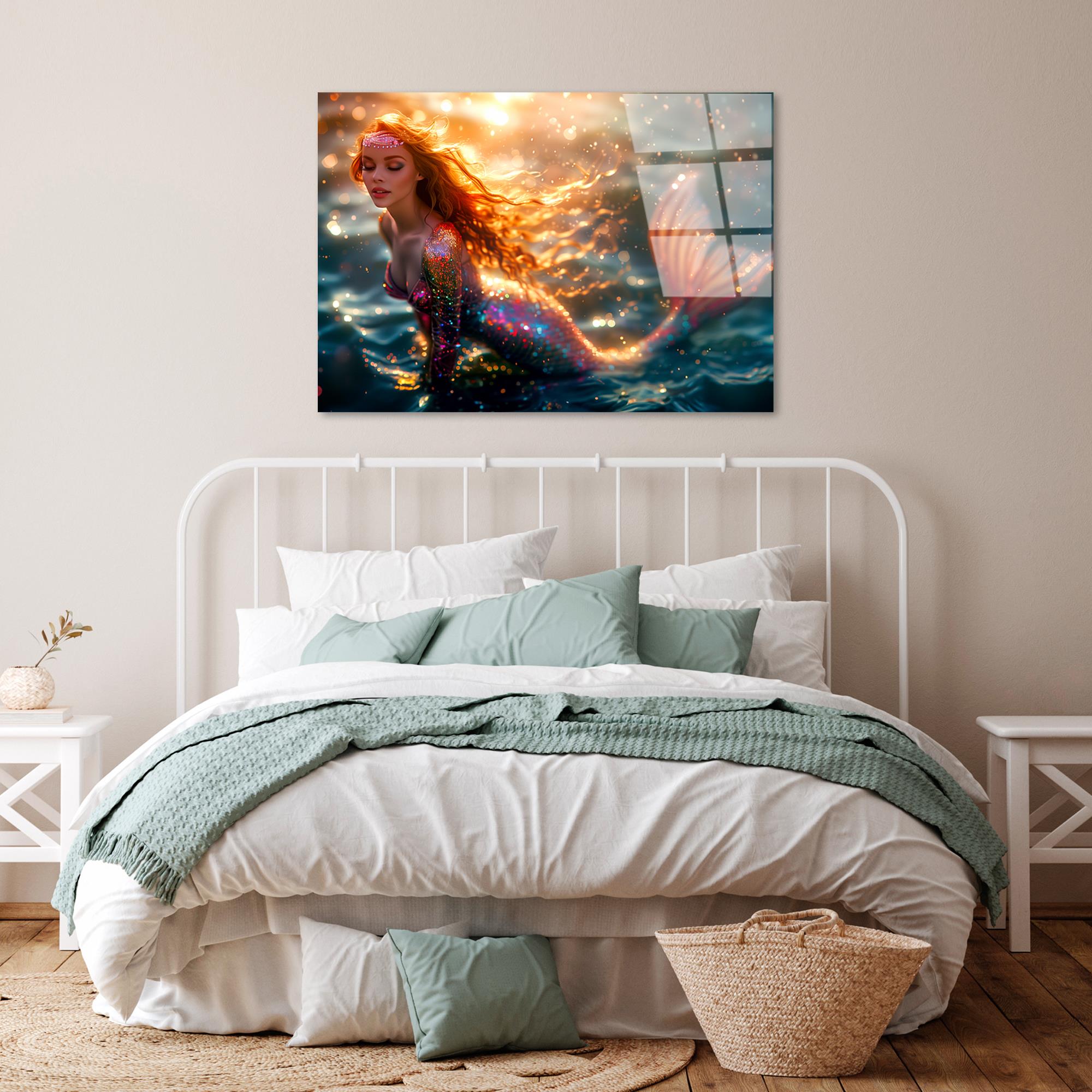 UV-1184 Baskılı Cam Dikdörtgen Duvar Tablosu | ByLamp