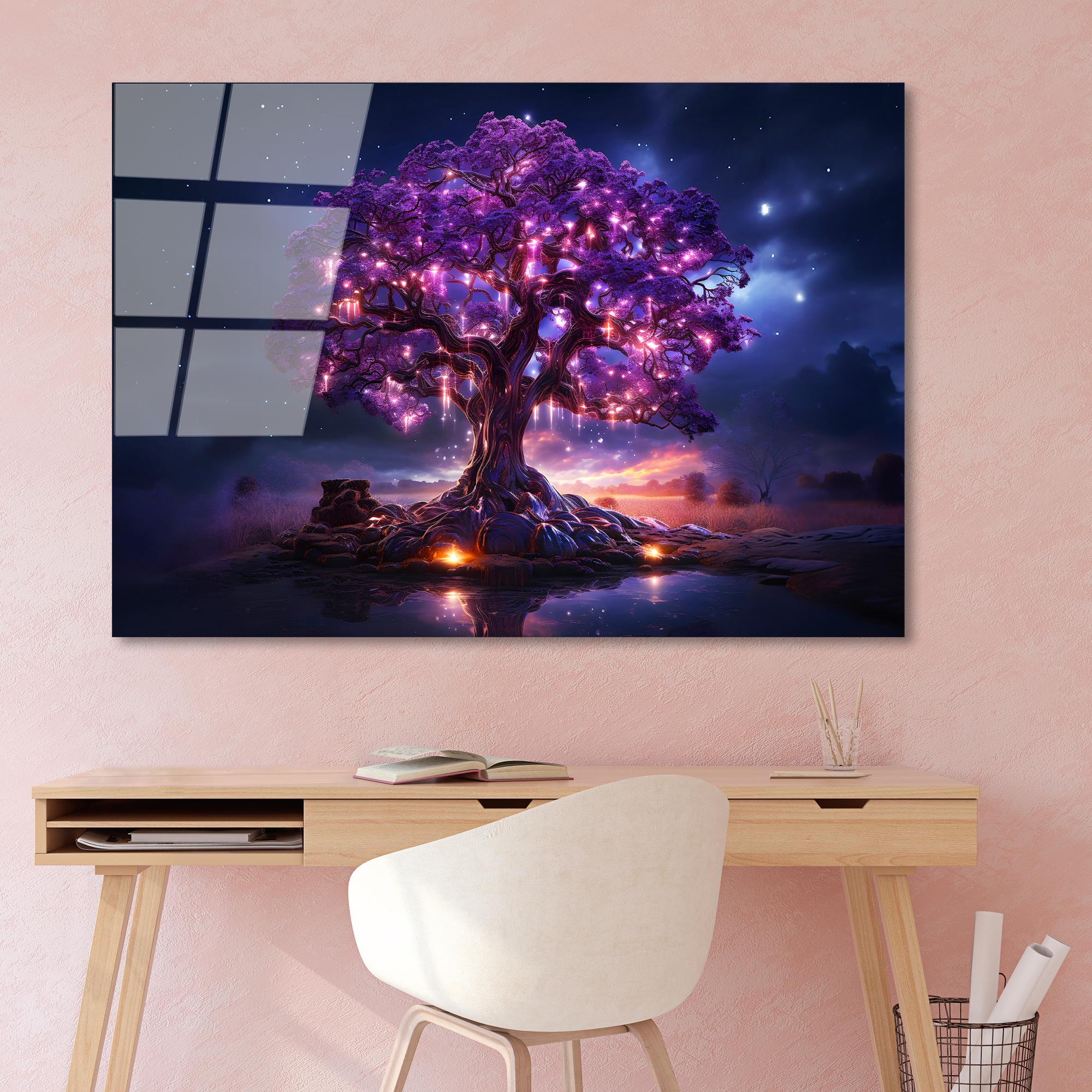 UV-1185 Baskılı Cam Dikdörtgen Duvar Tablosu | ByLamp