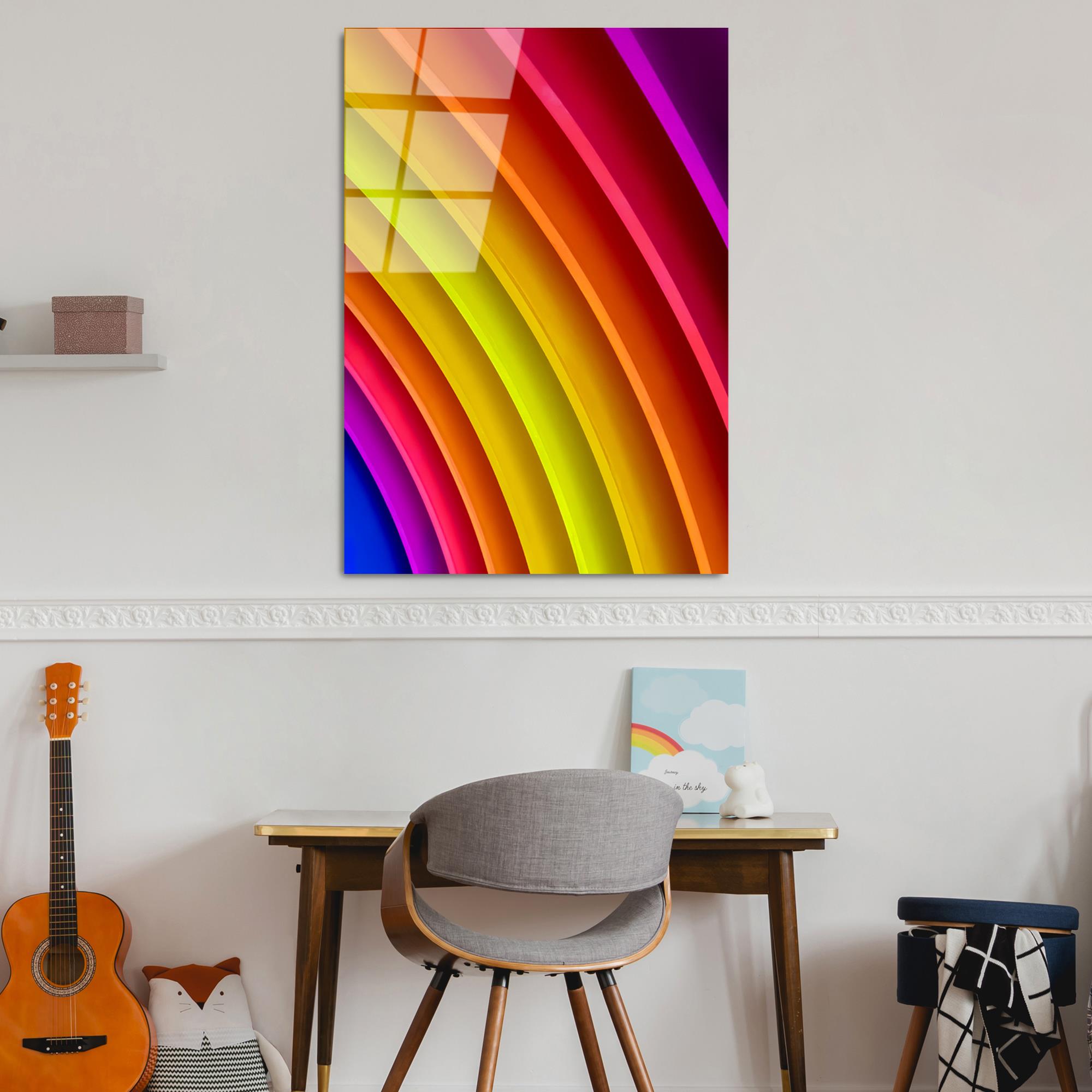 UV-118 Baskılı Cam Dikdörtgen Duvar Tablosu | ByLamp