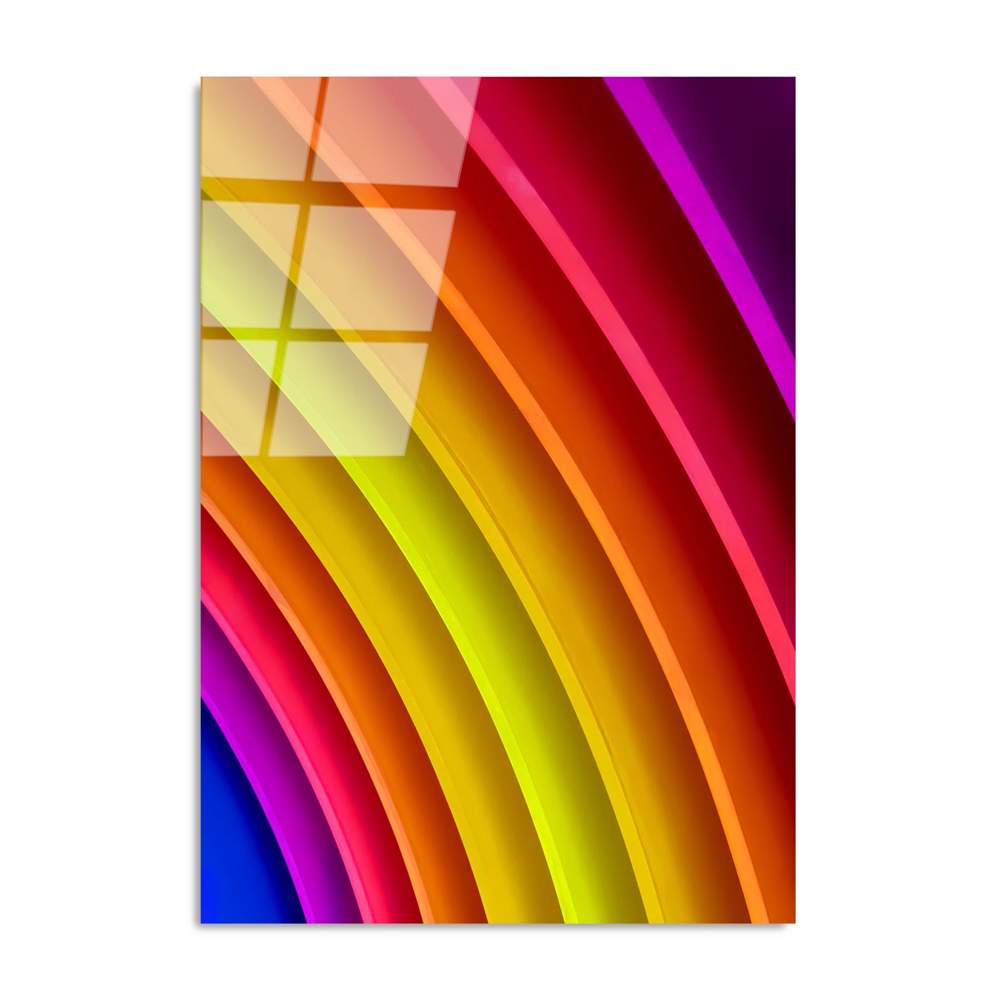 UV-118 Baskılı Cam Dikdörtgen Duvar Tablosu | ByLamp