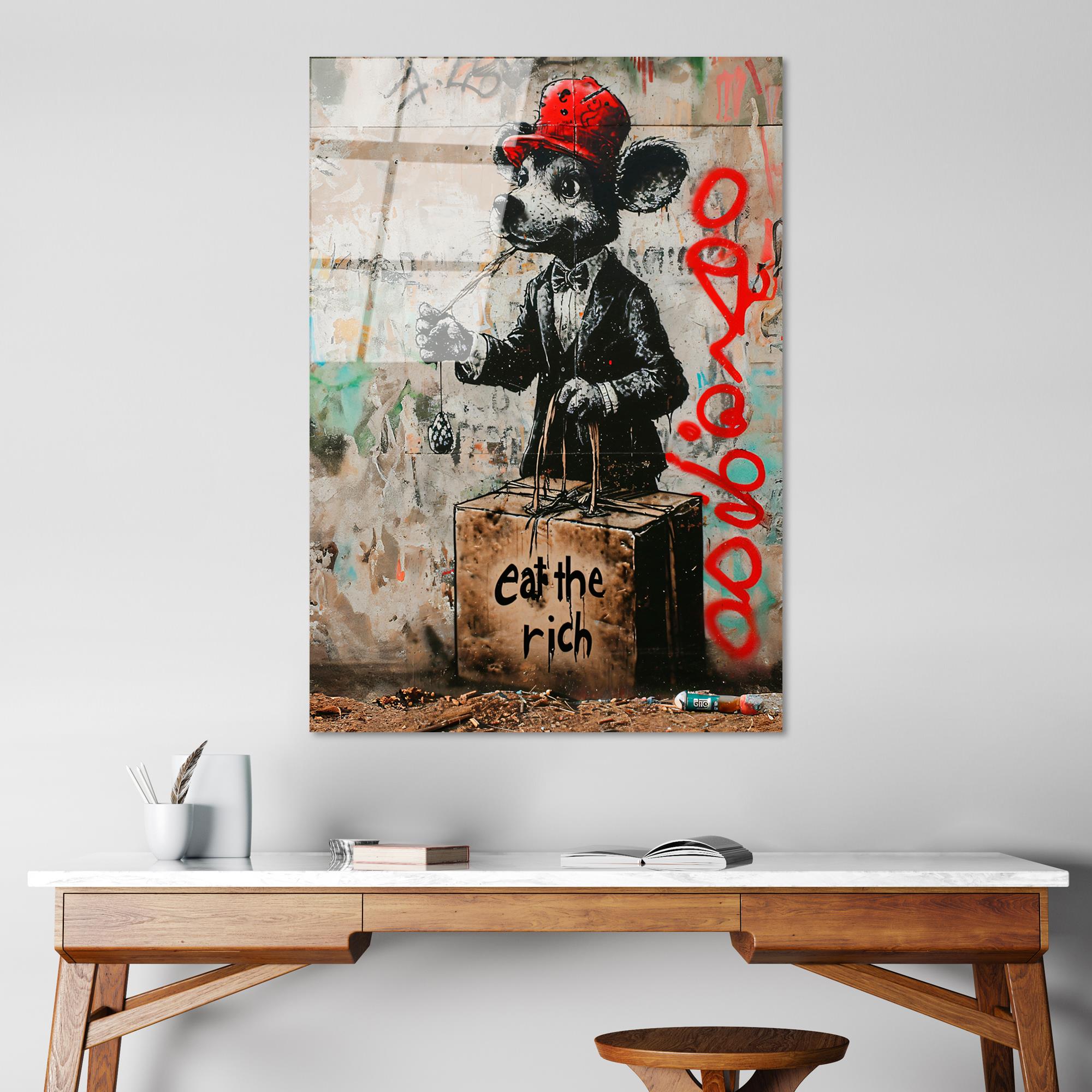 UV-1190 Baskılı Cam Dikdörtgen Duvar Tablosu | ByLamp