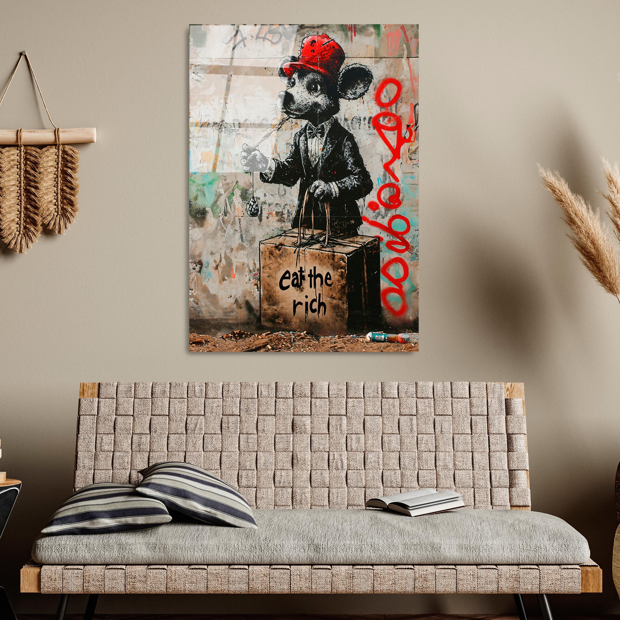 UV-1190 Baskılı Cam Dikdörtgen Duvar Tablosu | ByLamp