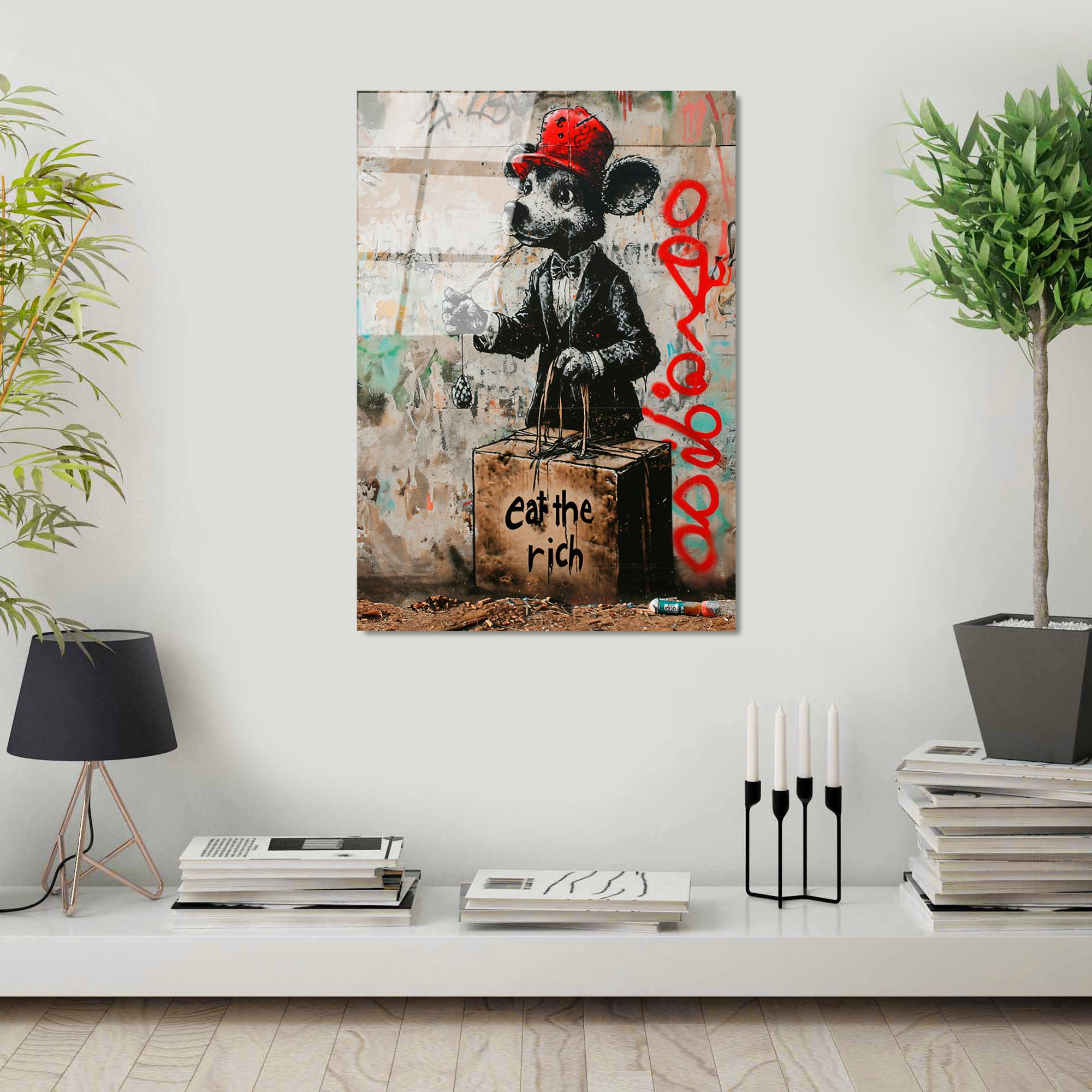 UV-1190 Baskılı Cam Dikdörtgen Duvar Tablosu | ByLamp