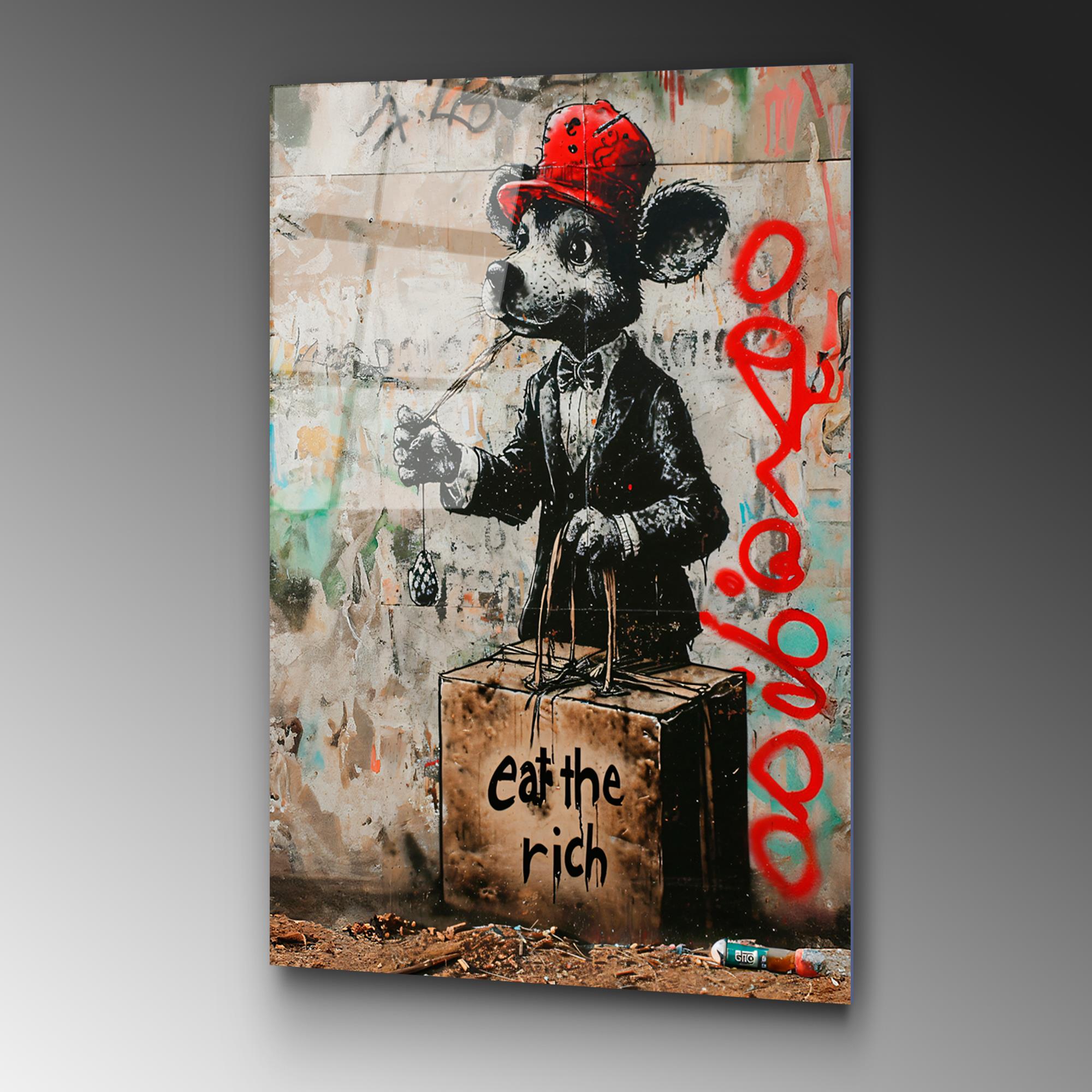 UV-1190 Baskılı Cam Dikdörtgen Duvar Tablosu | ByLamp