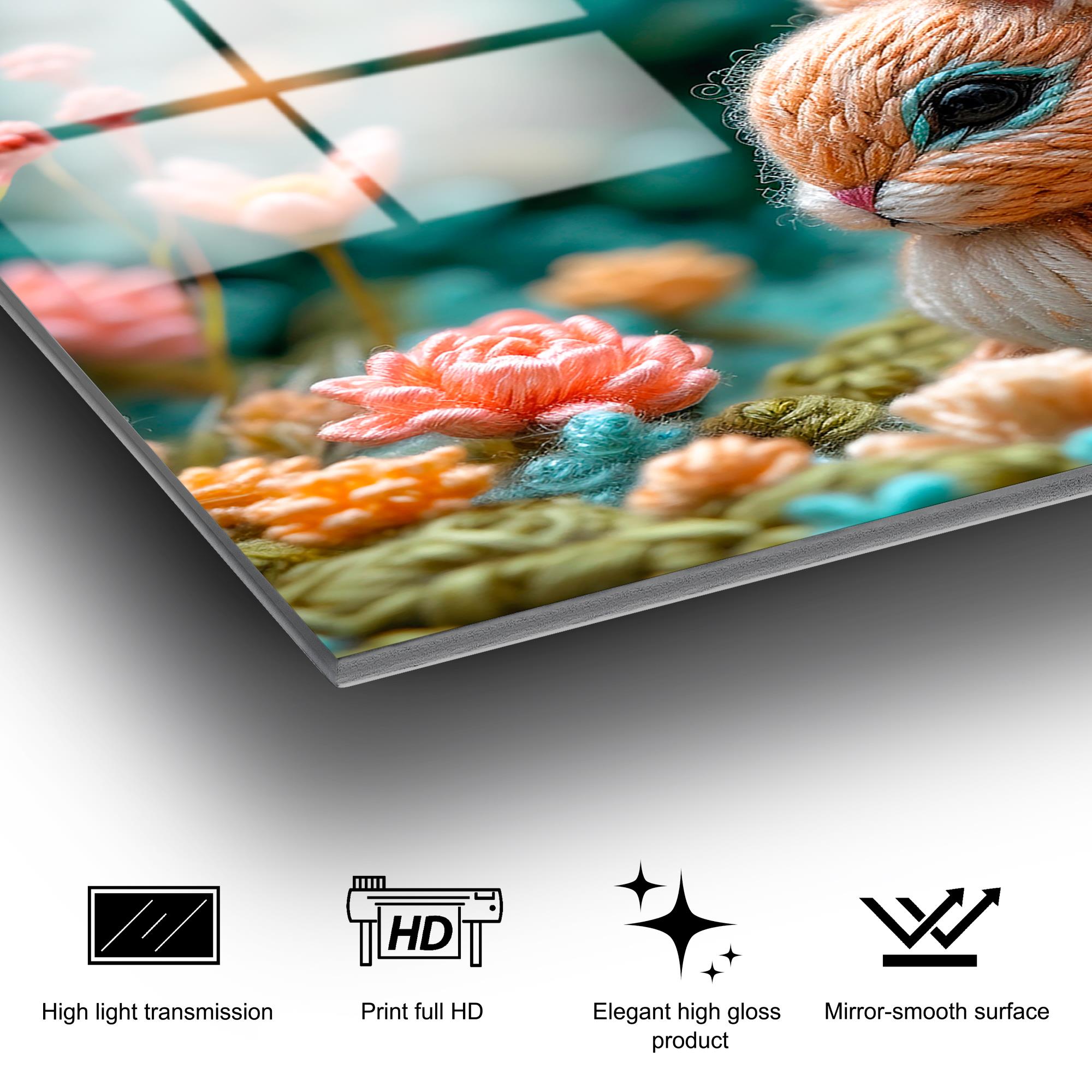 UV-1192 Baskılı Cam Dikdörtgen Duvar Tablosu | ByLamp