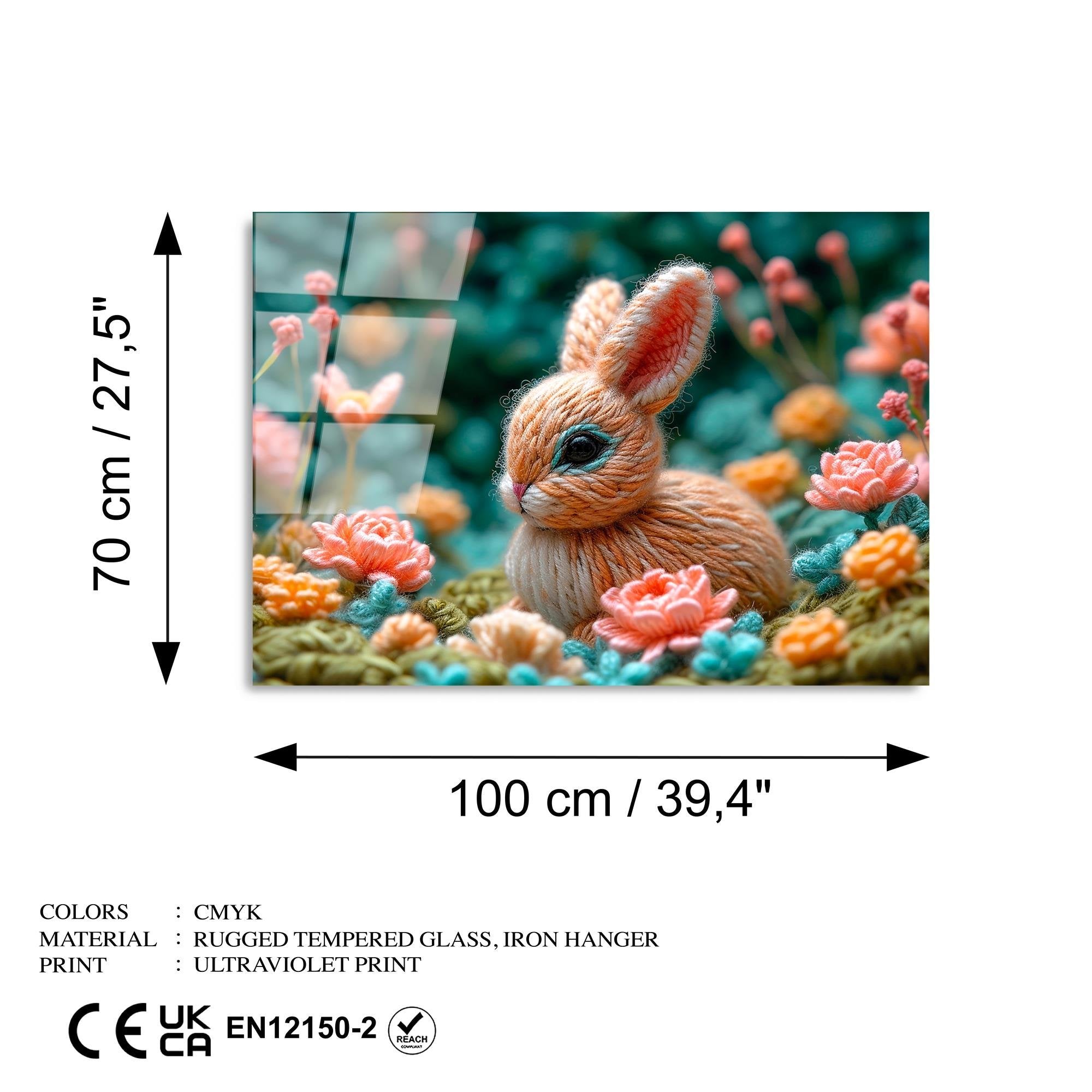 UV-1192 Baskılı Cam Dikdörtgen Duvar Tablosu | ByLamp