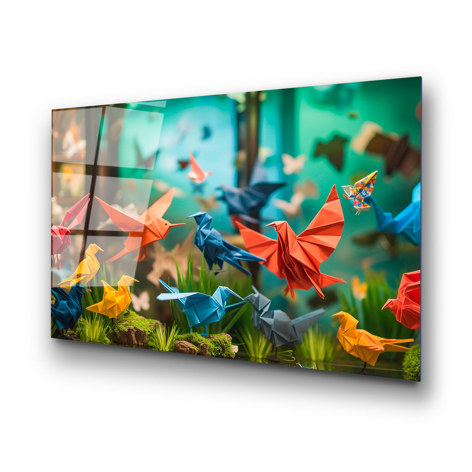 UV-1193 Baskılı Cam Dikdörtgen Duvar Tablosu | ByLamp