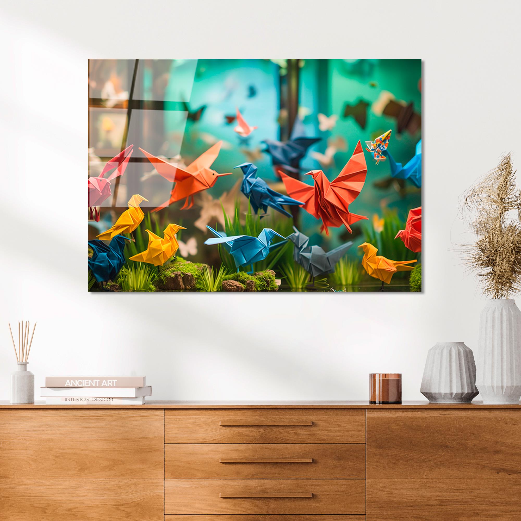 UV-1193 Baskılı Cam Dikdörtgen Duvar Tablosu | ByLamp