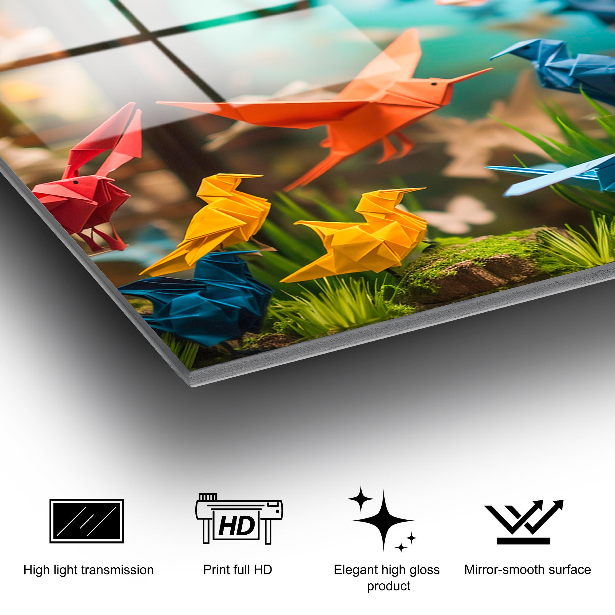 UV-1193 Baskılı Cam Dikdörtgen Duvar Tablosu | ByLamp