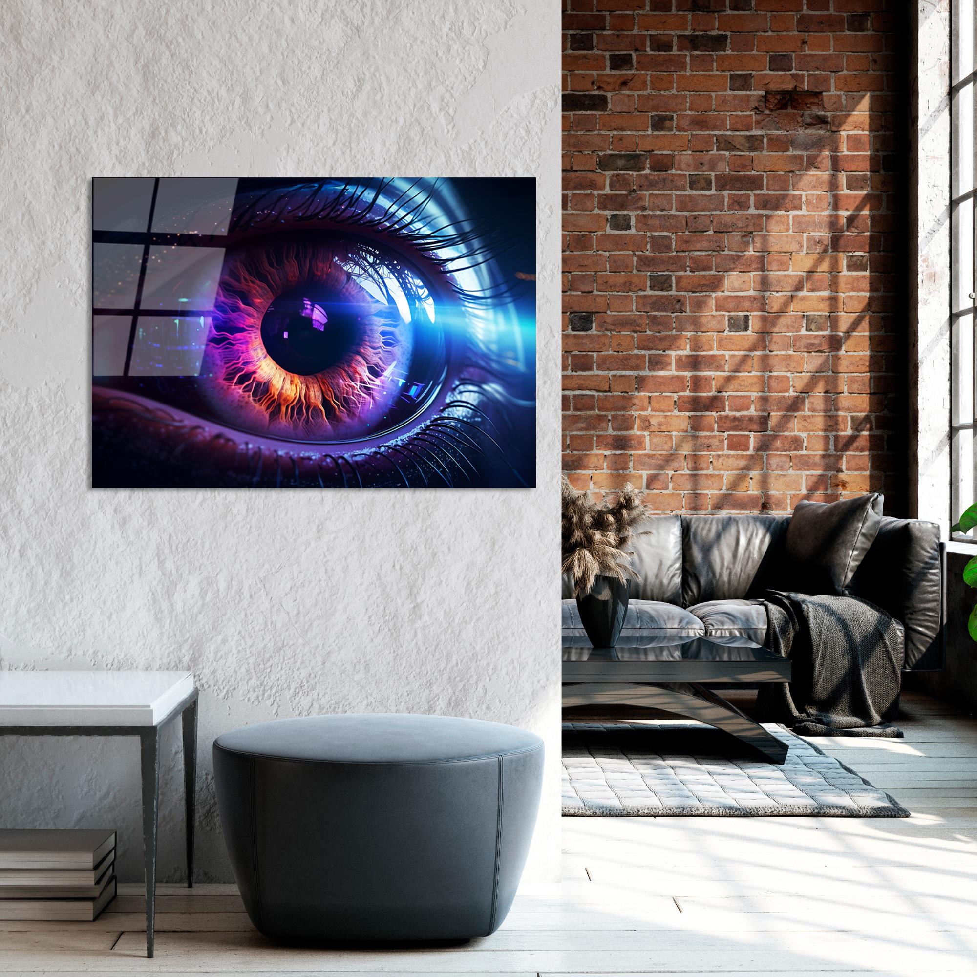 UV-1196 Baskılı Cam Dikdörtgen Duvar Tablosu | ByLamp